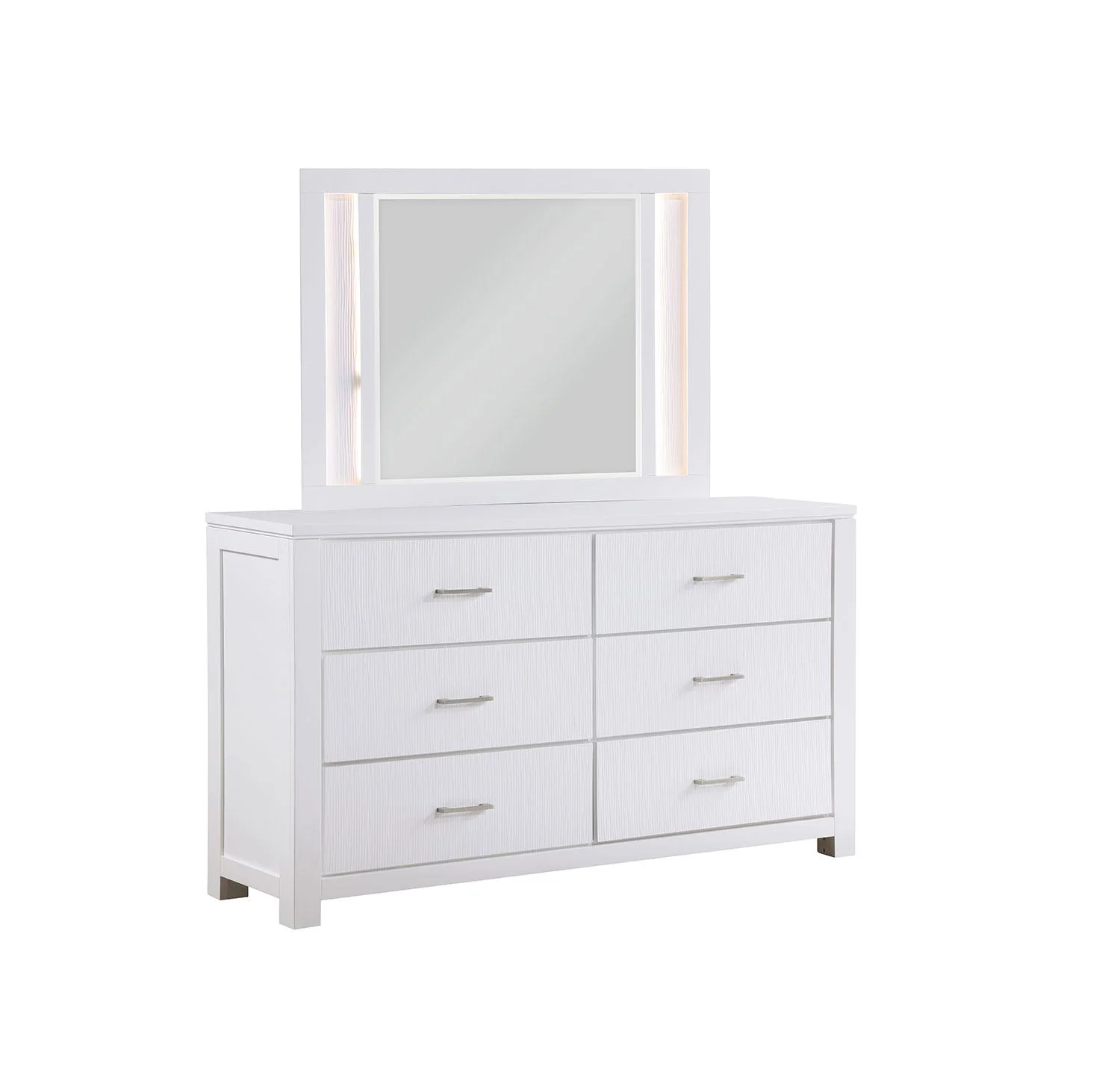 Paris 6-Drawer Dresser - White - Image 5