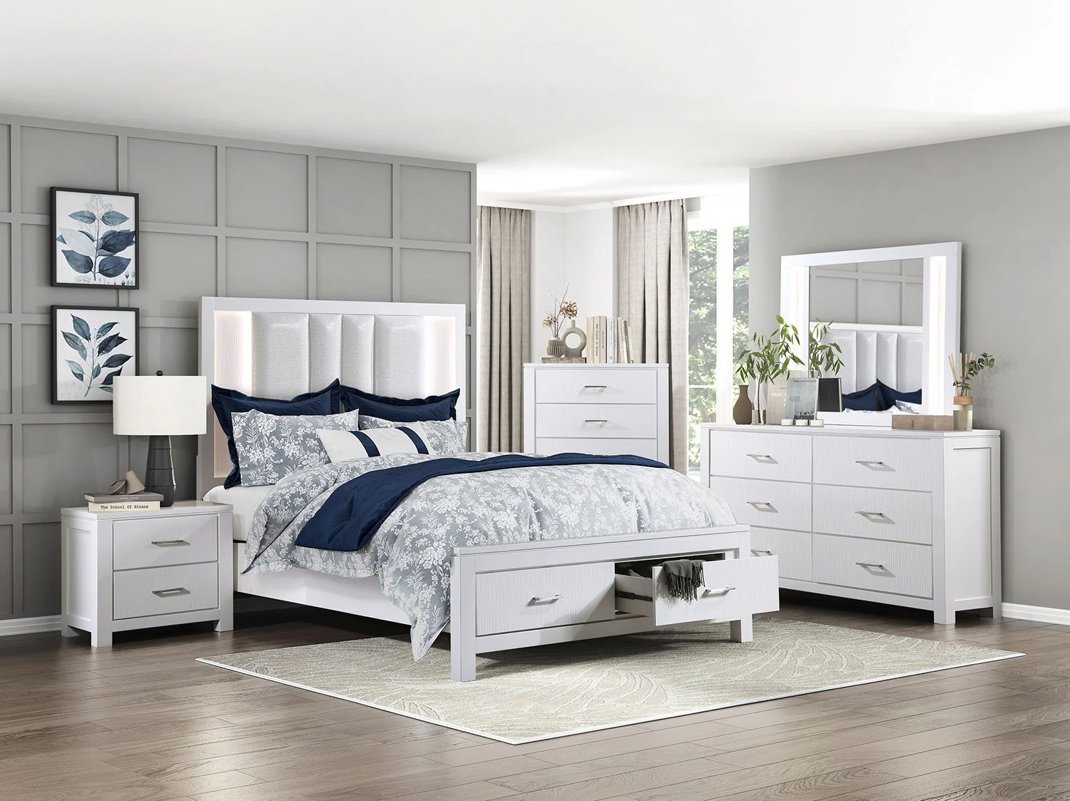 Paris 6-Drawer Dresser - White - Image 6