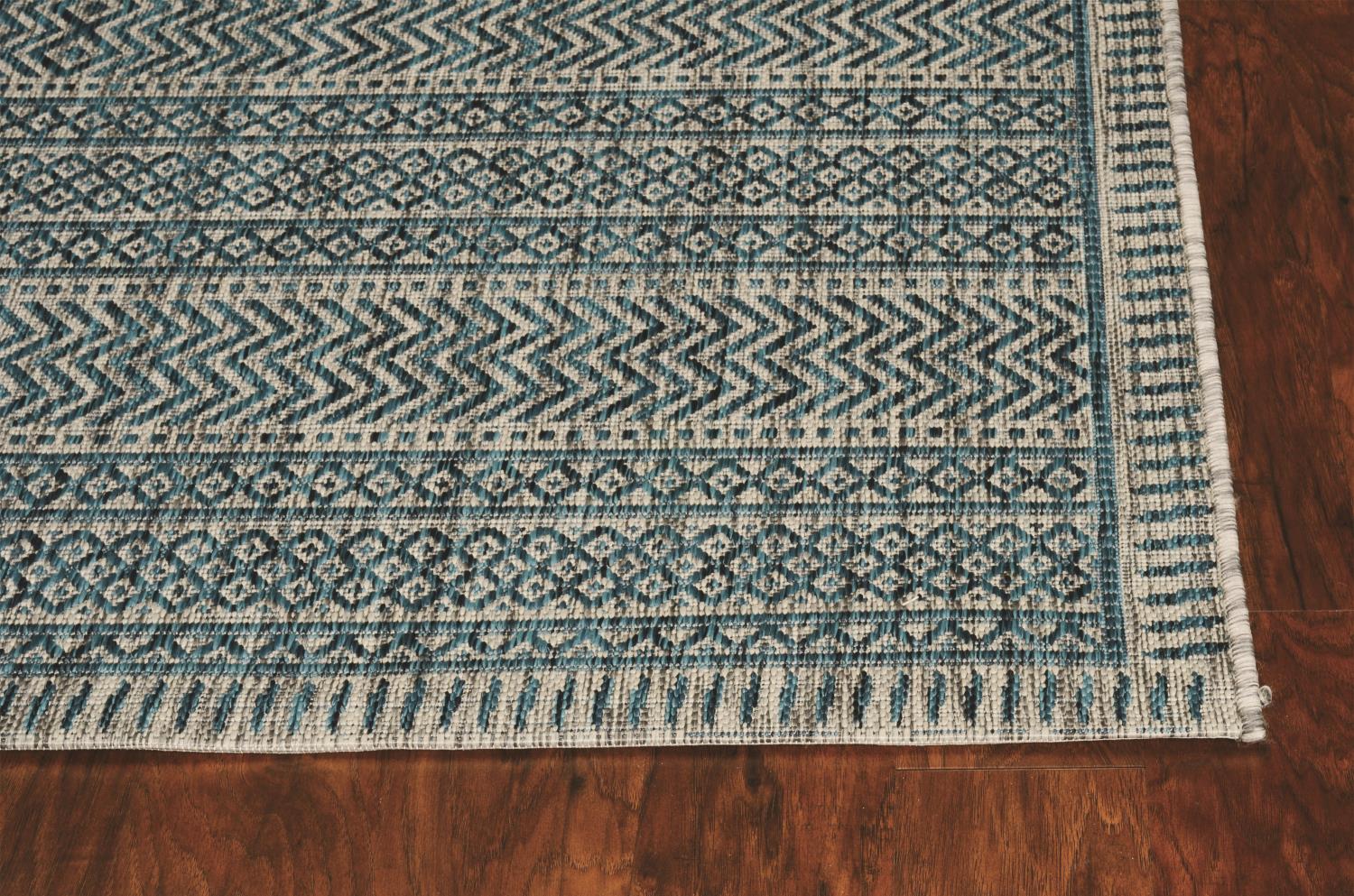 Parma II 7'10" x 10'10" - Teal Area Rug - Image 3