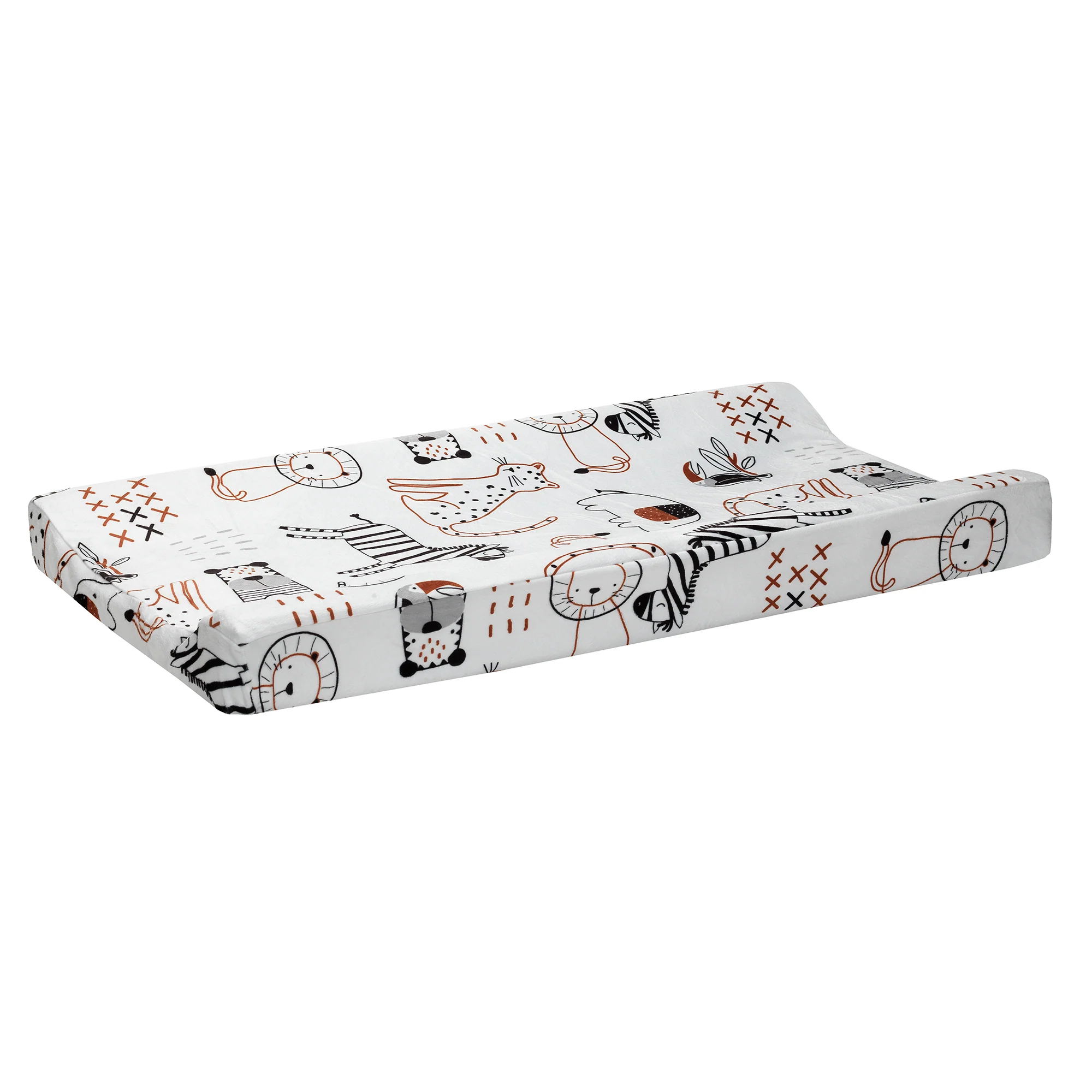 Patchwork Jungle Changing Pad Cover - Image 2