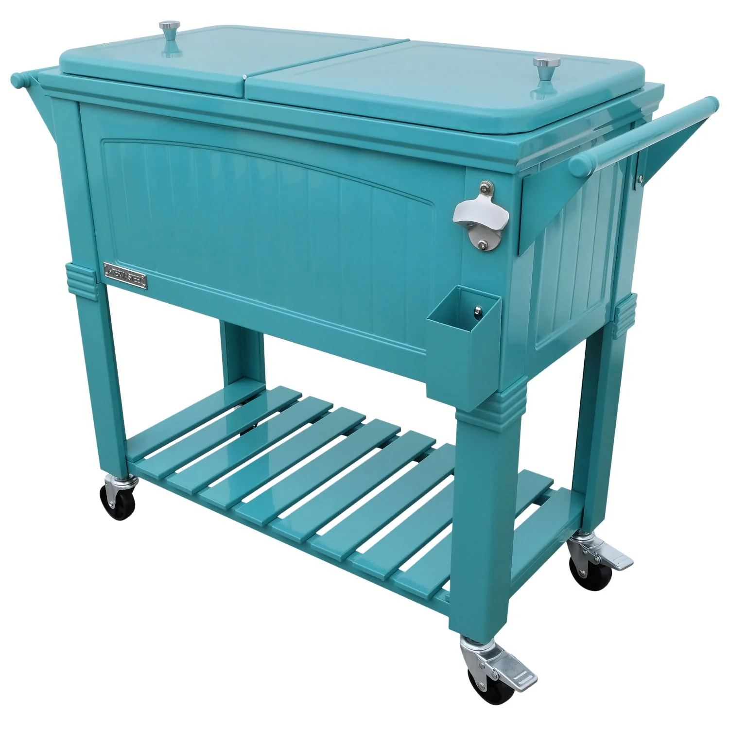 Permasteel 80Qt Furniture Style Patio Cooler - Teal - Image 11