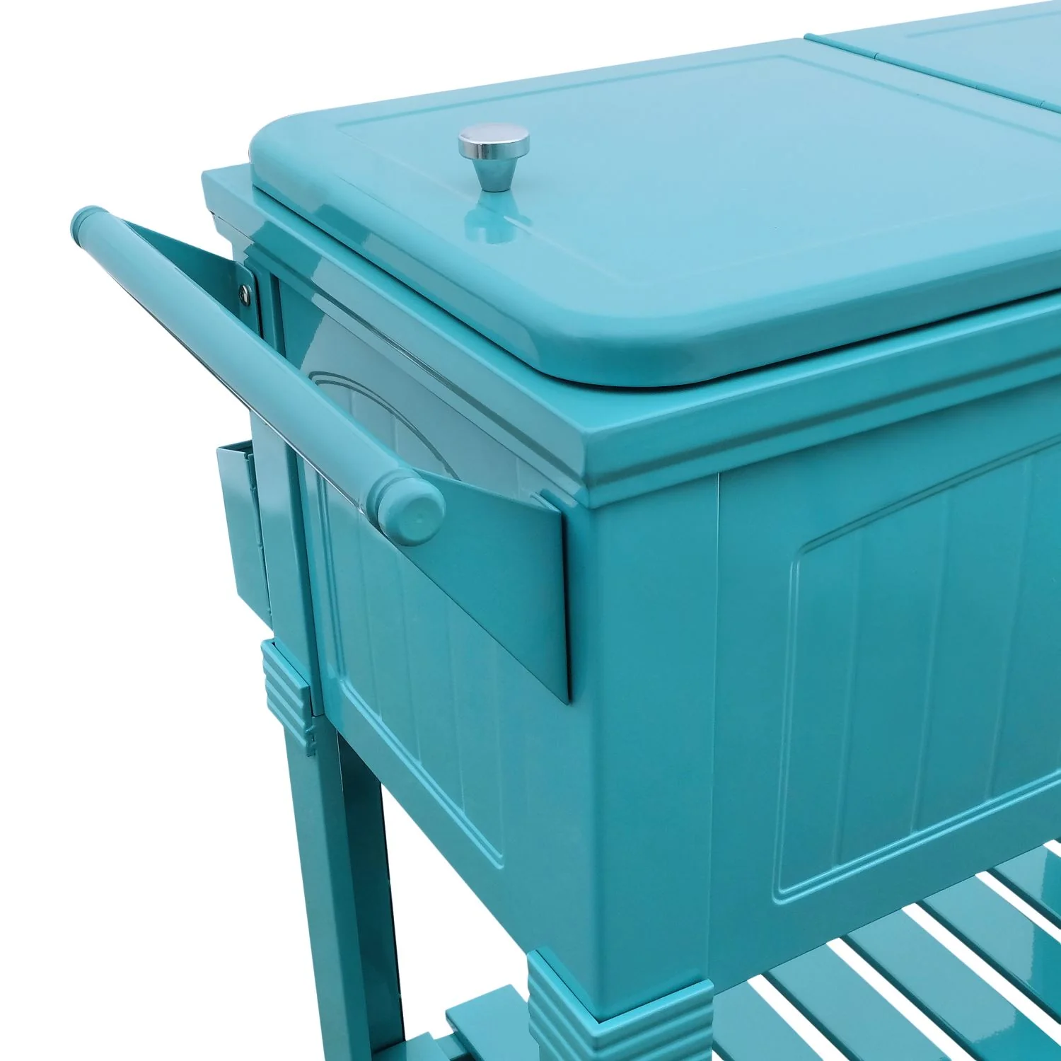 Permasteel 80Qt Furniture Style Patio Cooler - Teal - Image 7