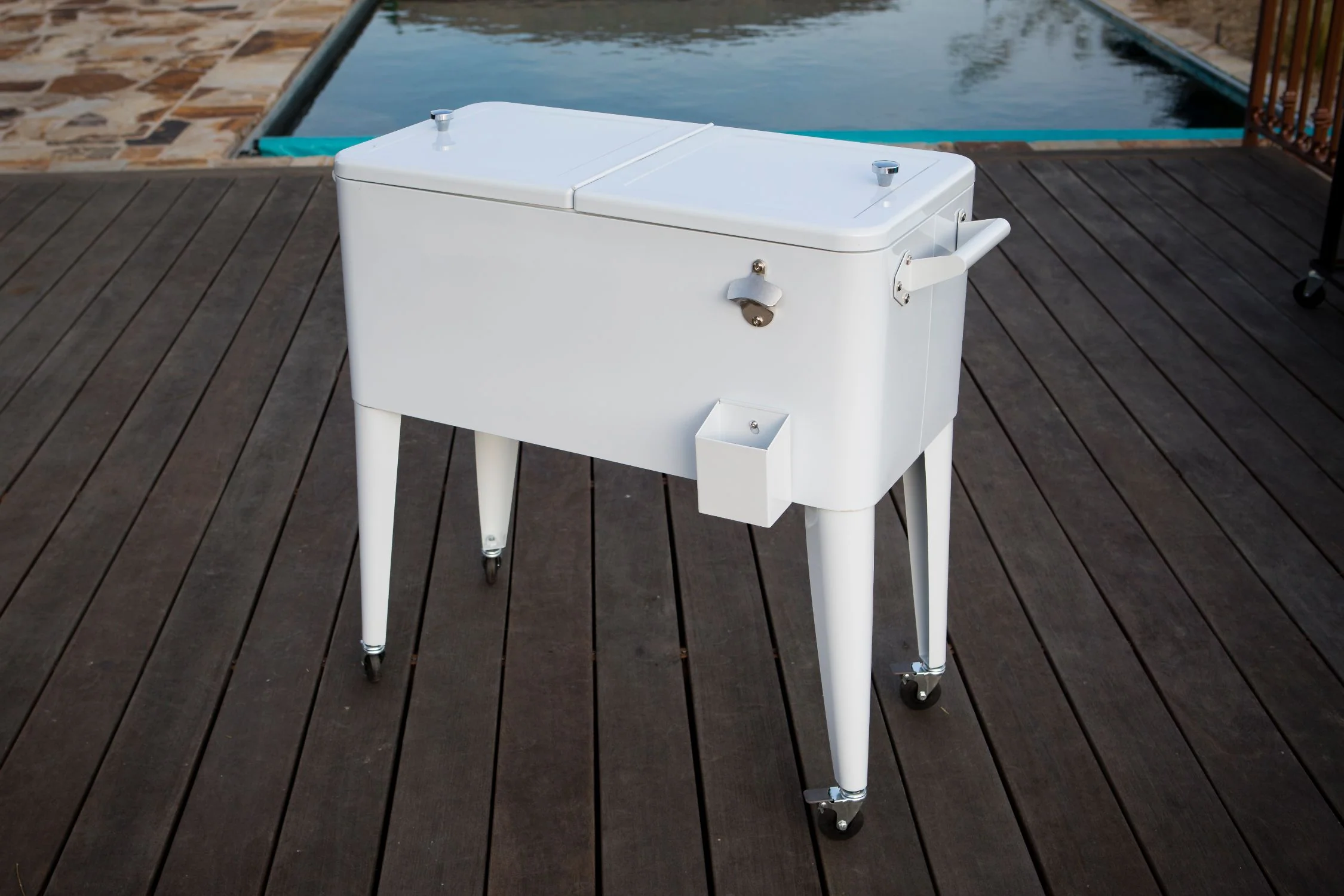 Permasteel 80QT Patio Cooler - White - Image 2