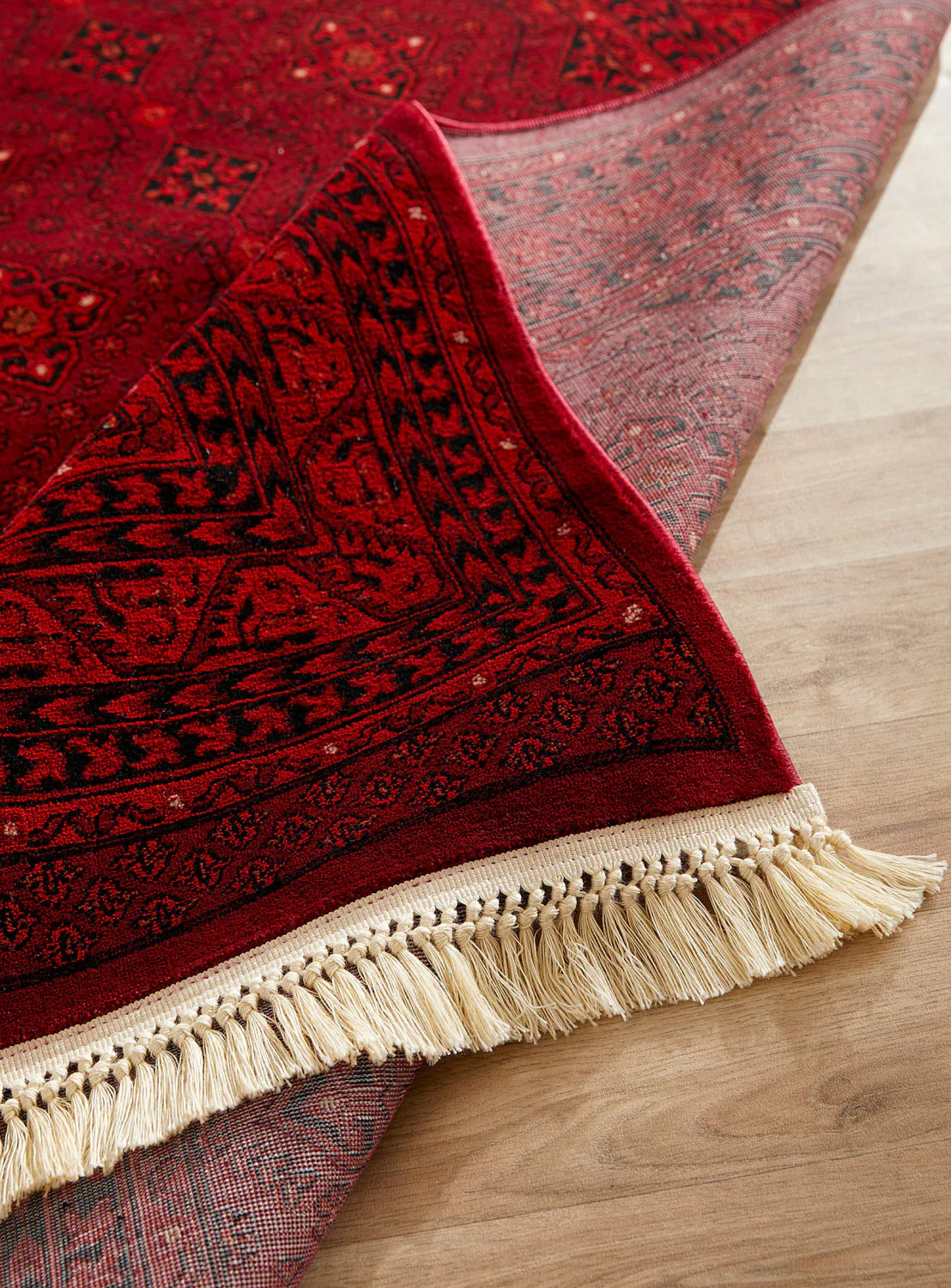 Persia Geometric Rug - 8' x 10' - Red - Image 4