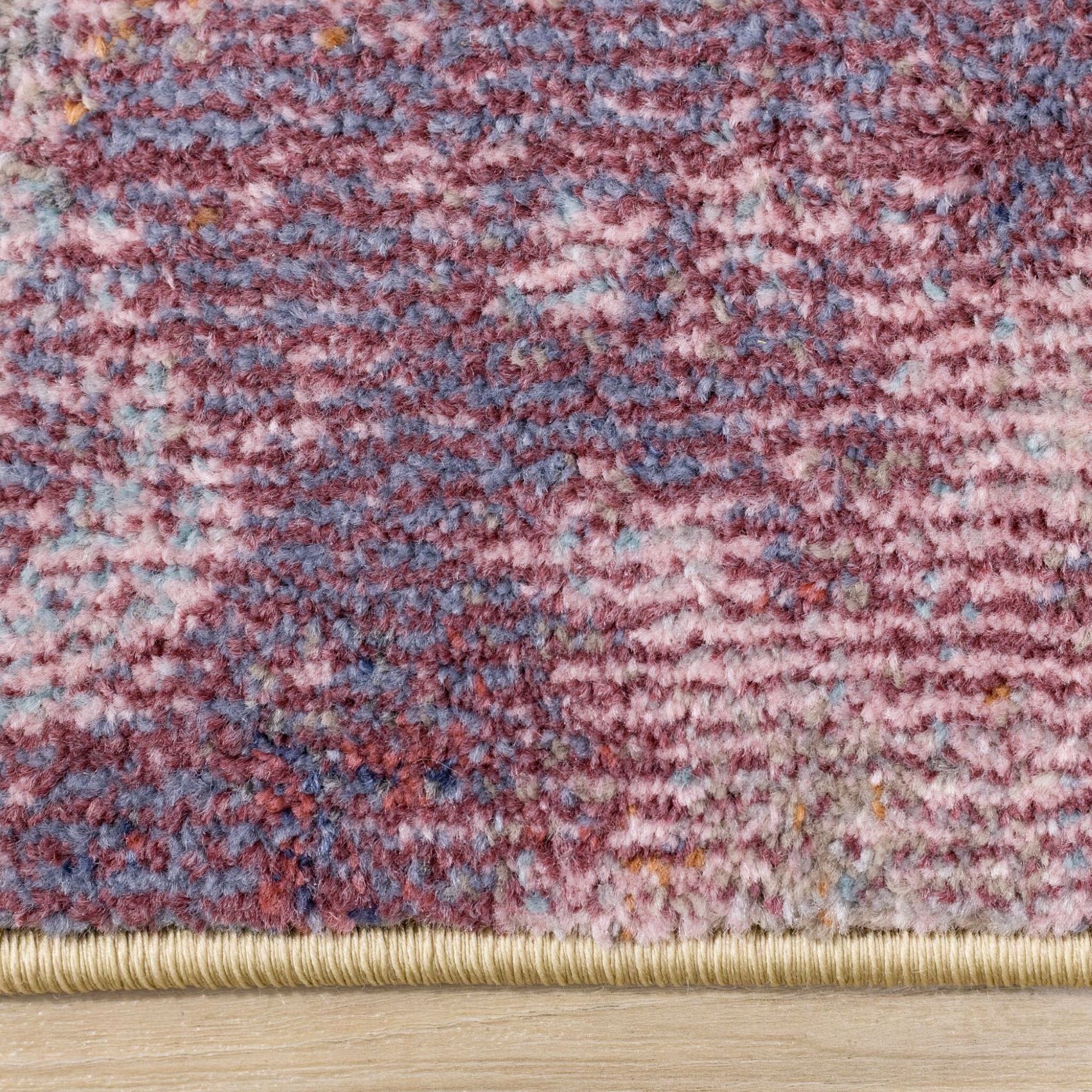 Petal Dreams 5'3" x 7'7" Poppy Design Area Rug - Pink, Blue, White, - Image 7