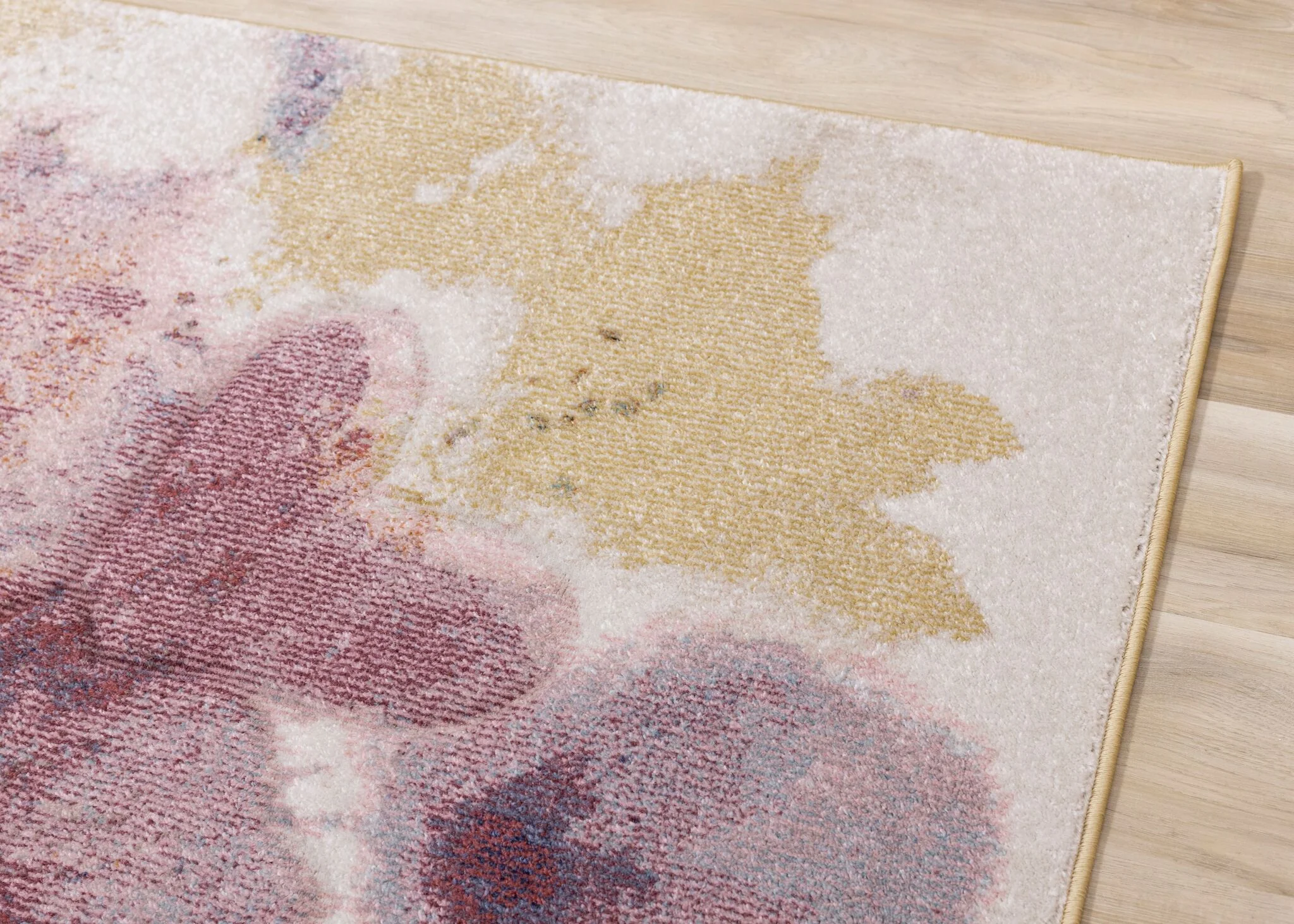 Petal Dreams 6'7" x 9'6" Poppy Design Area Rug - Pink, Blue, White - Image 3