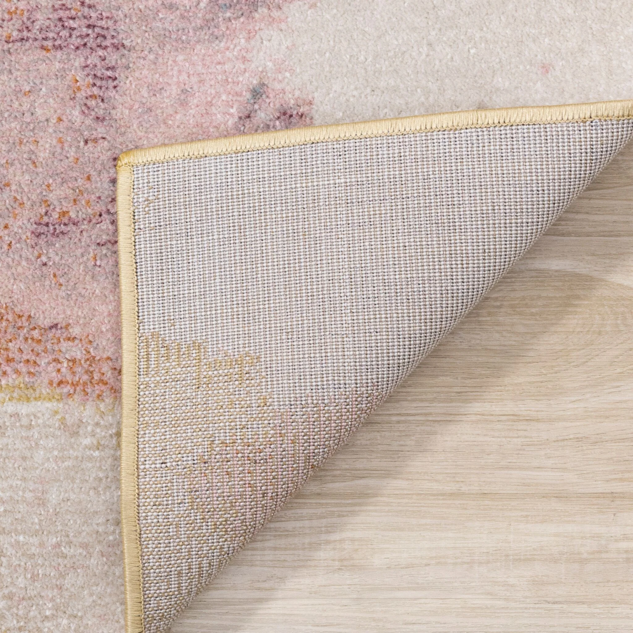 Petal Dreams 6'7" x 9'6" Poppy Design Area Rug - Pink, Blue, White - Image 8