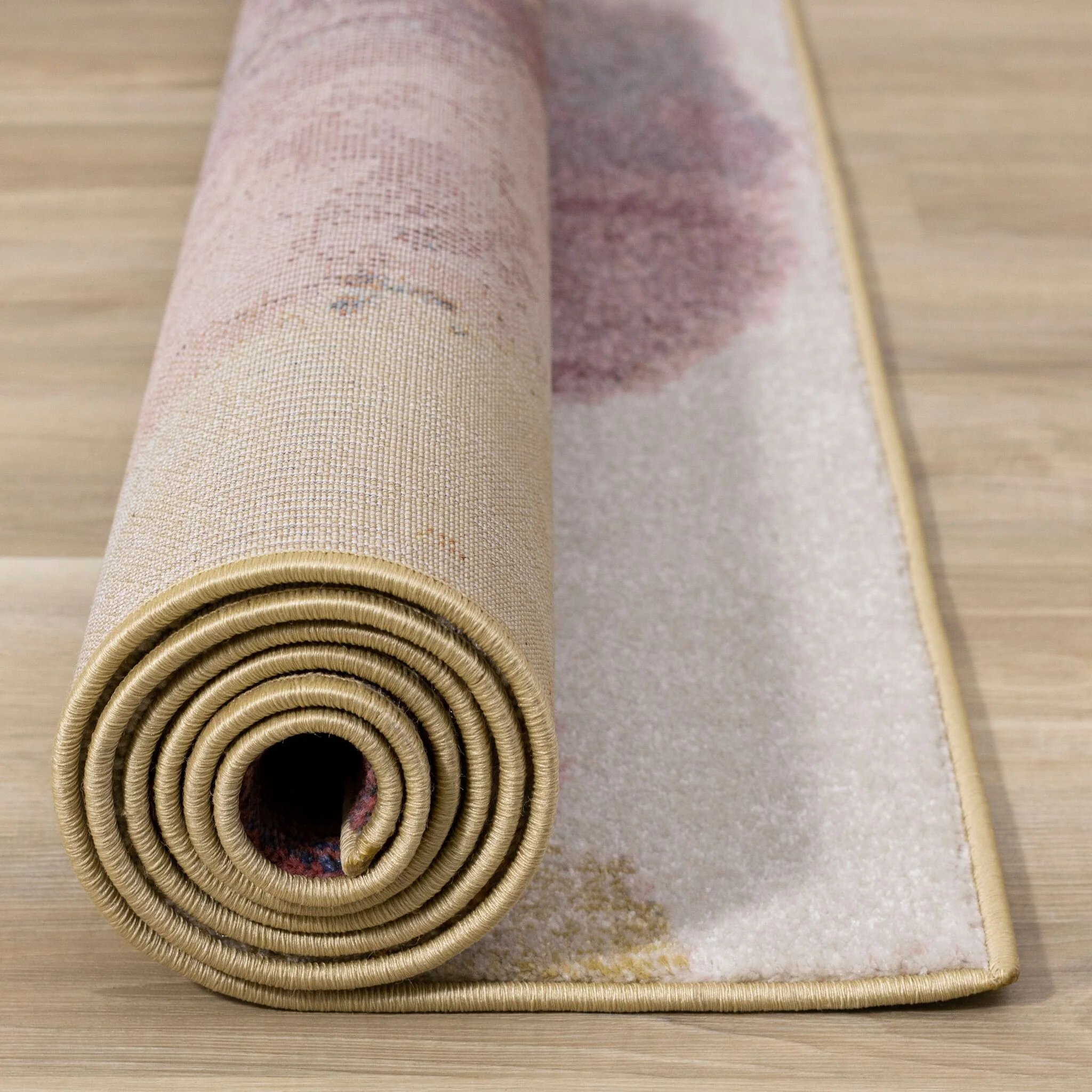 Petal Dreams 7'10" x 10'6" Poppy Design Area Rug - Pink, Blue, White - Image 10