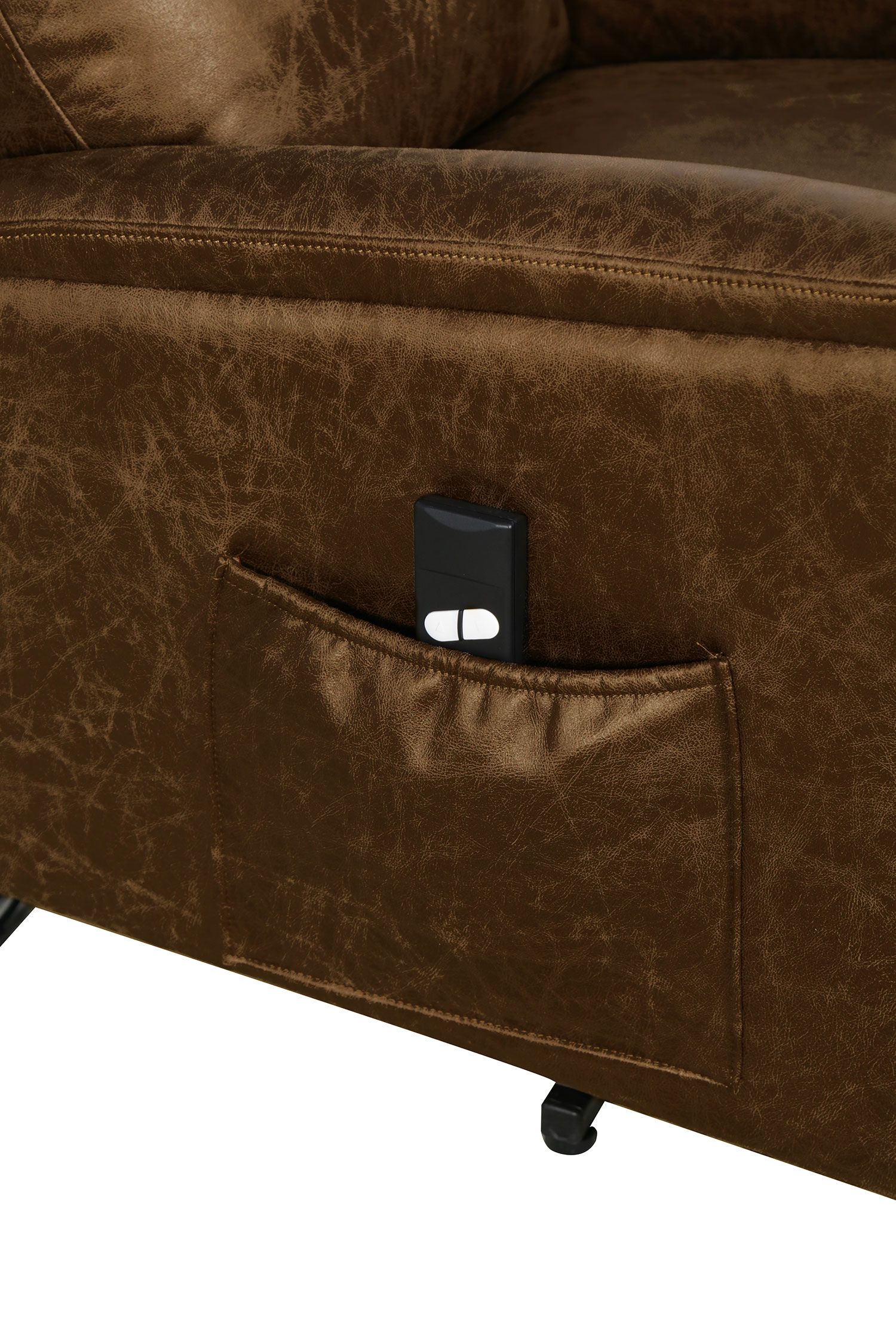 Phoenix Power Lift Recliner Chair - Brown - Image 10