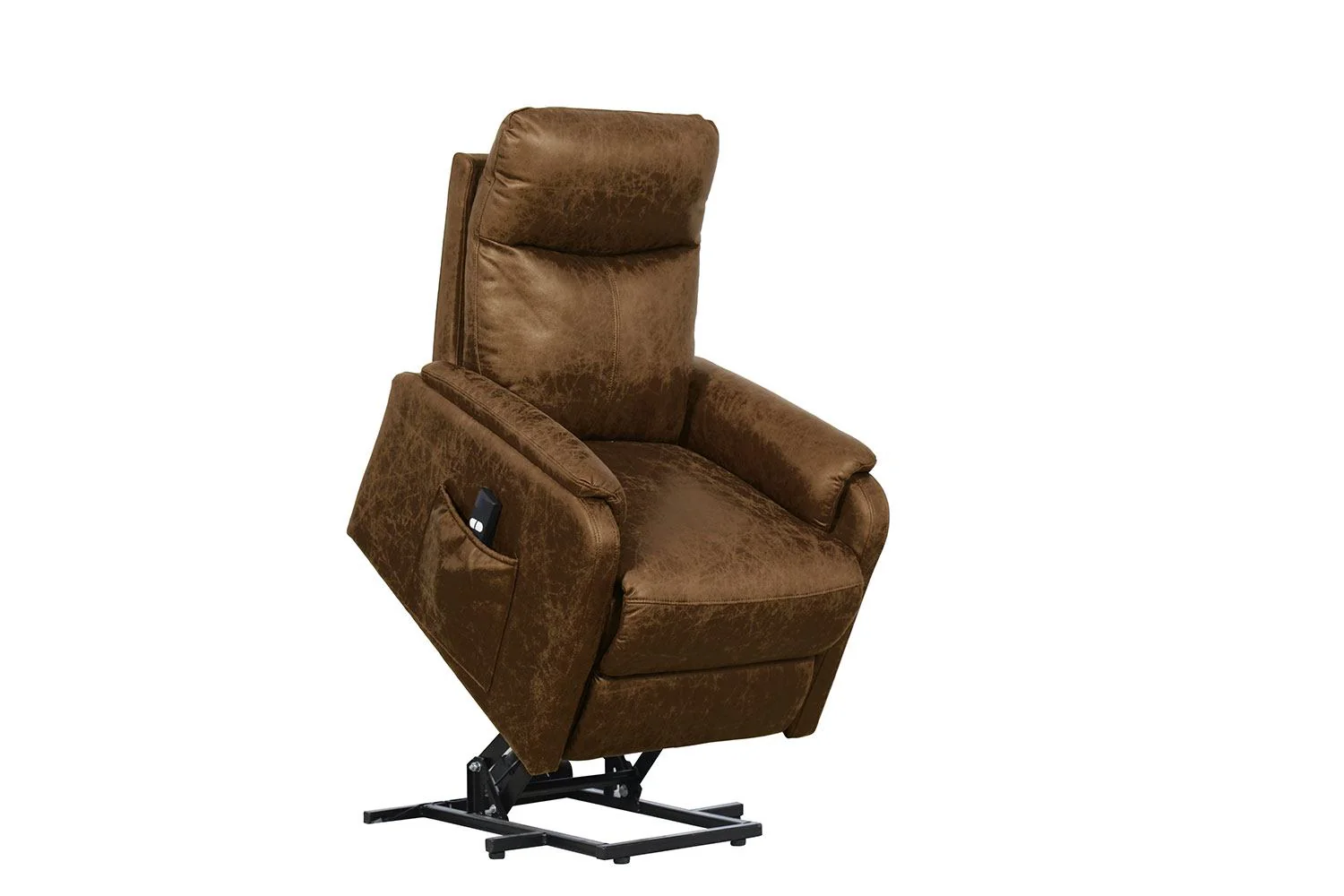 Phoenix Power Lift Recliner Chair - Brown - Image 4