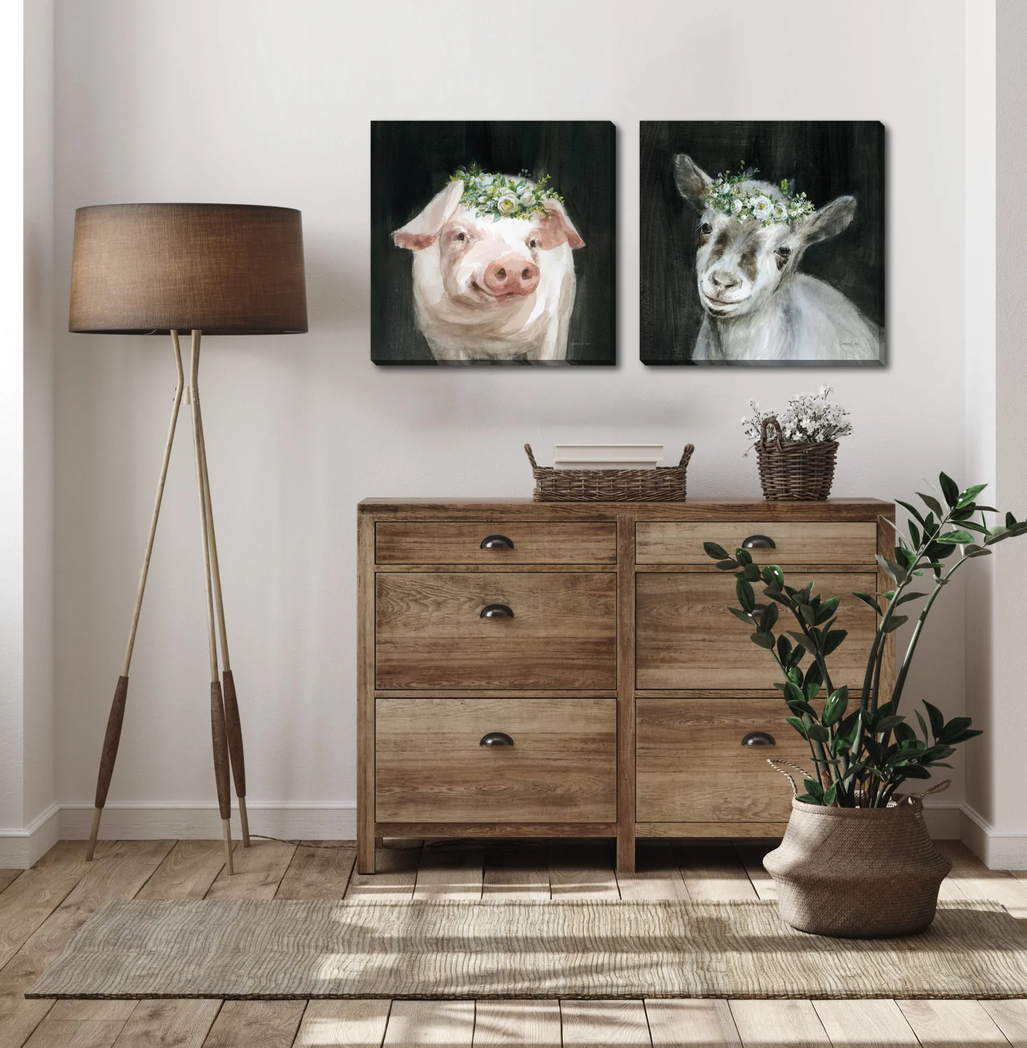 Pig Glam Wall Art - Multi-Colour - 18 X 18 - Image 2