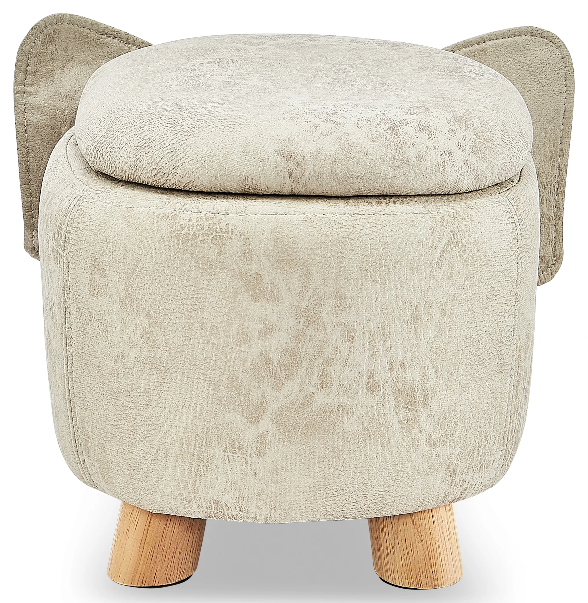 Pig Storage Ottoman - Grey - Image 5