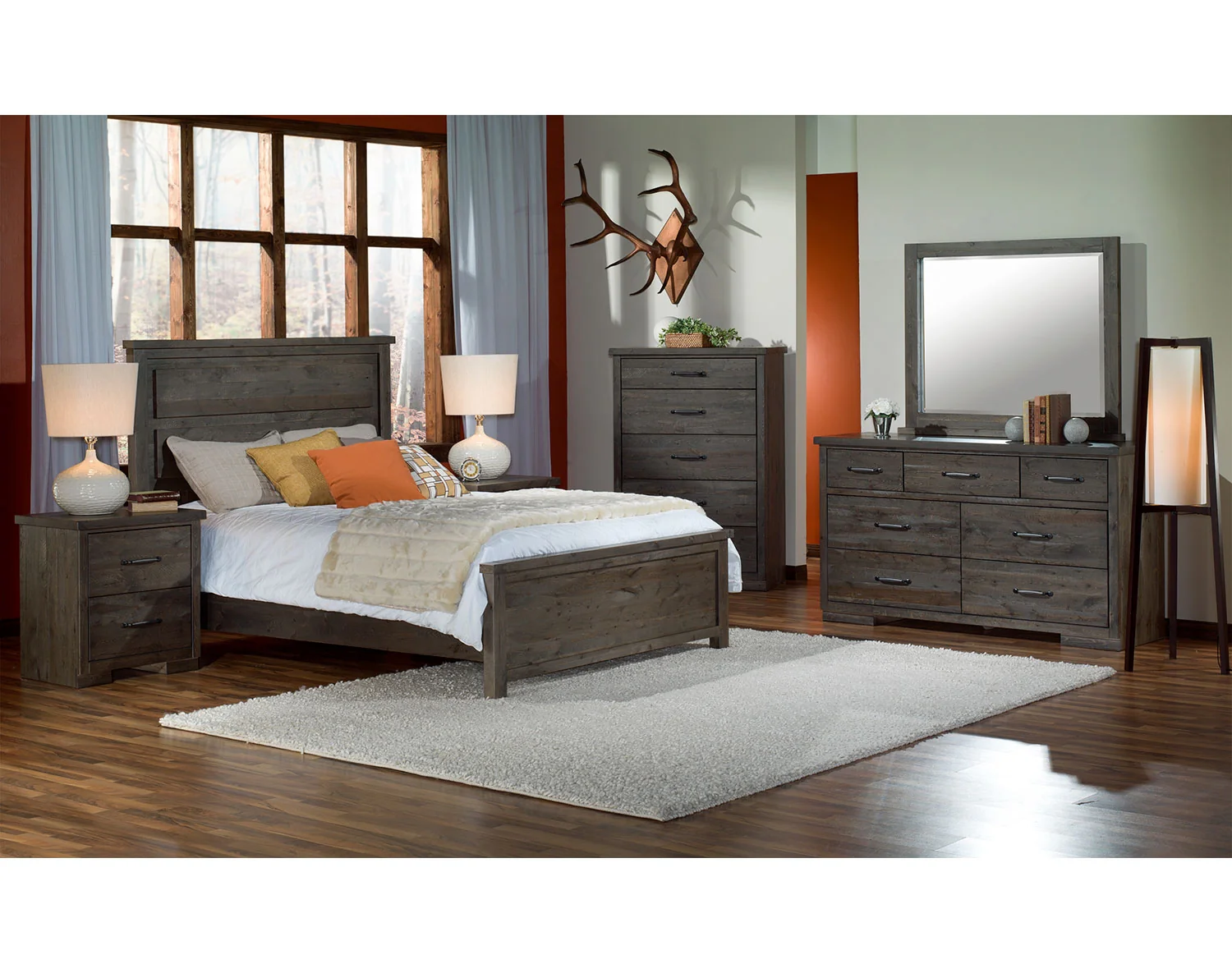 Pine Ridge 3-Piece Queen Bed - Slate - Image 4
