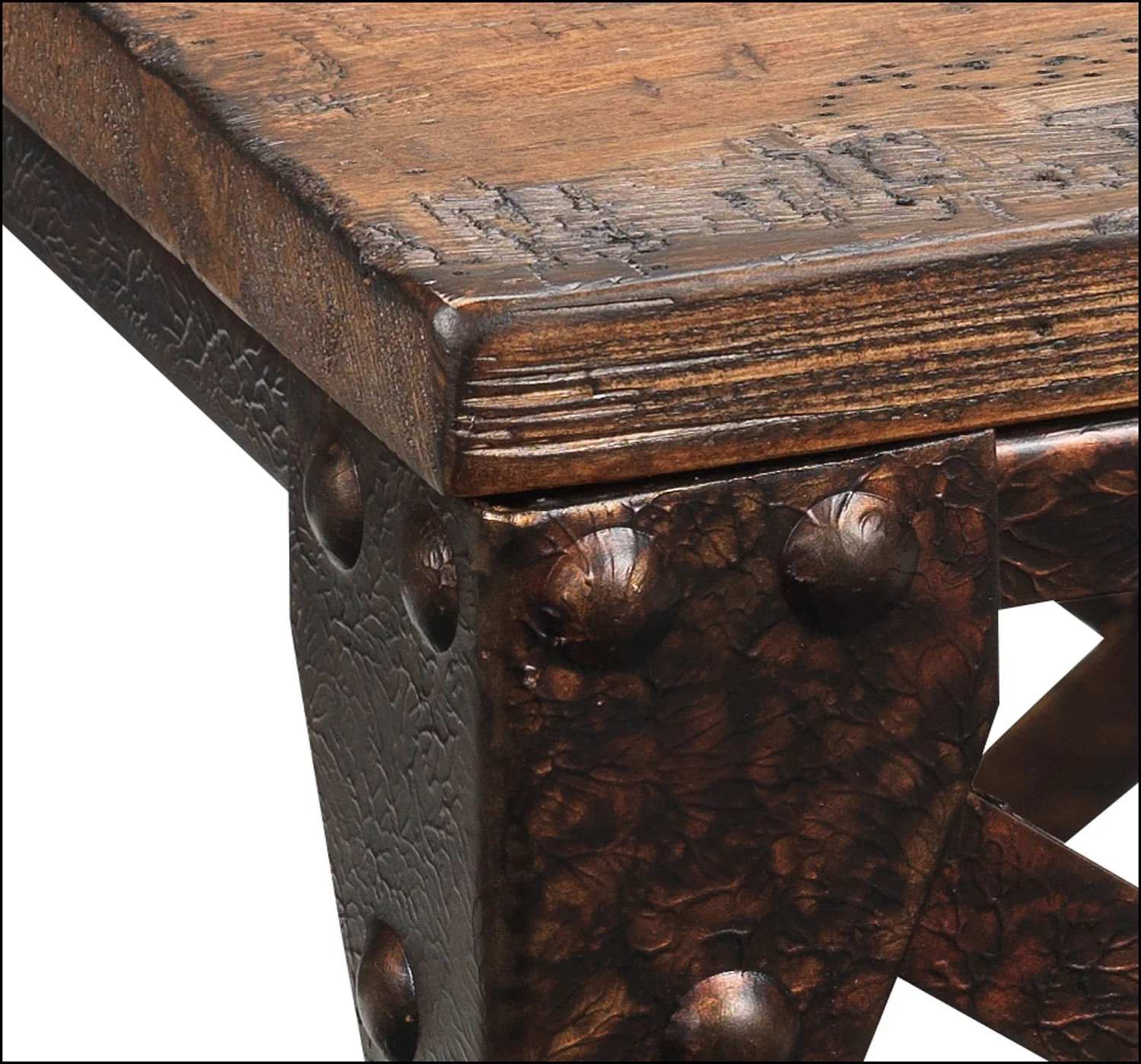 Pinebrook 22" End Table - Distressed Natural Pine - Image 3