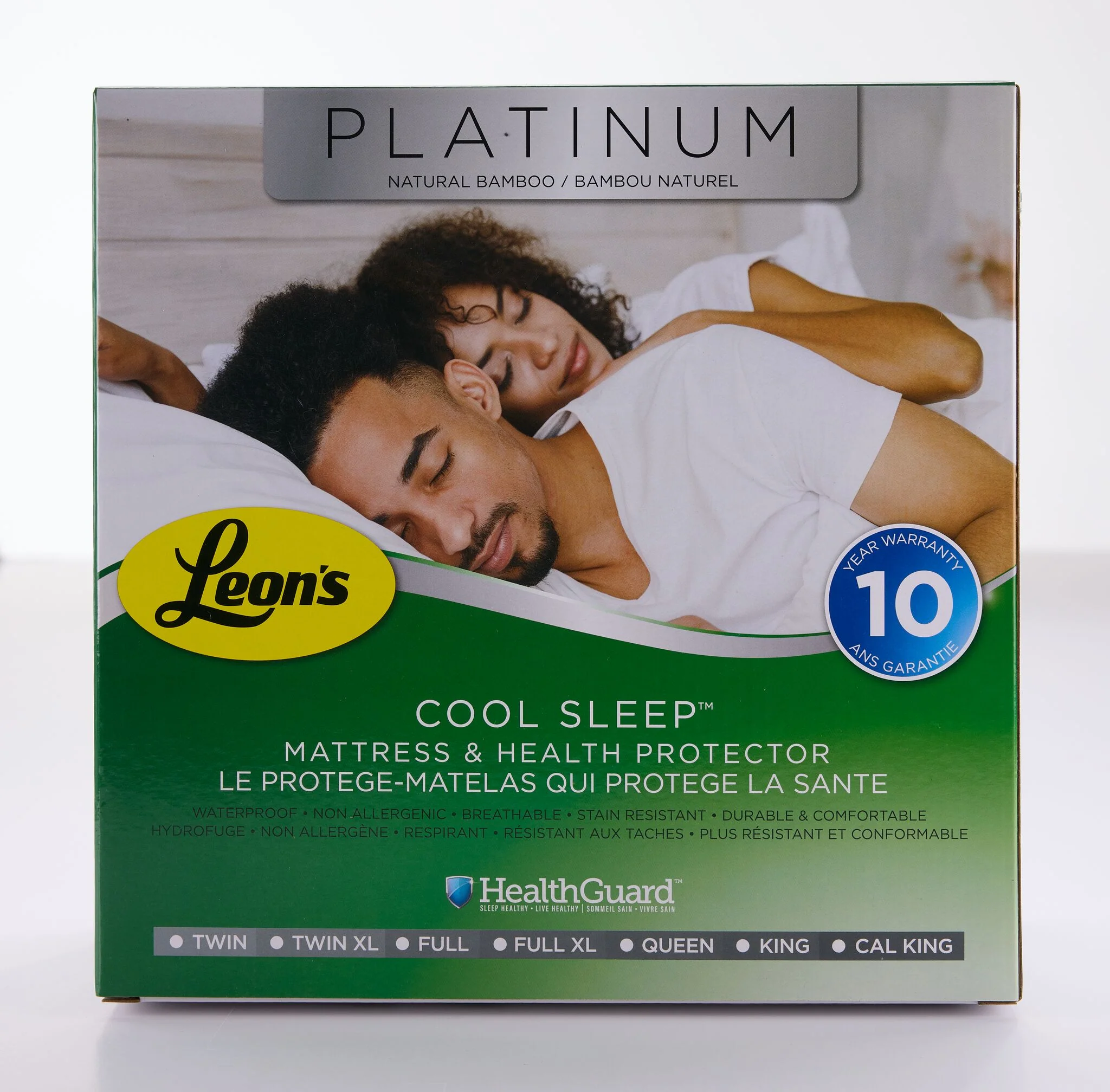 Platinum Twin Mattress Health Guard - Bamboo
