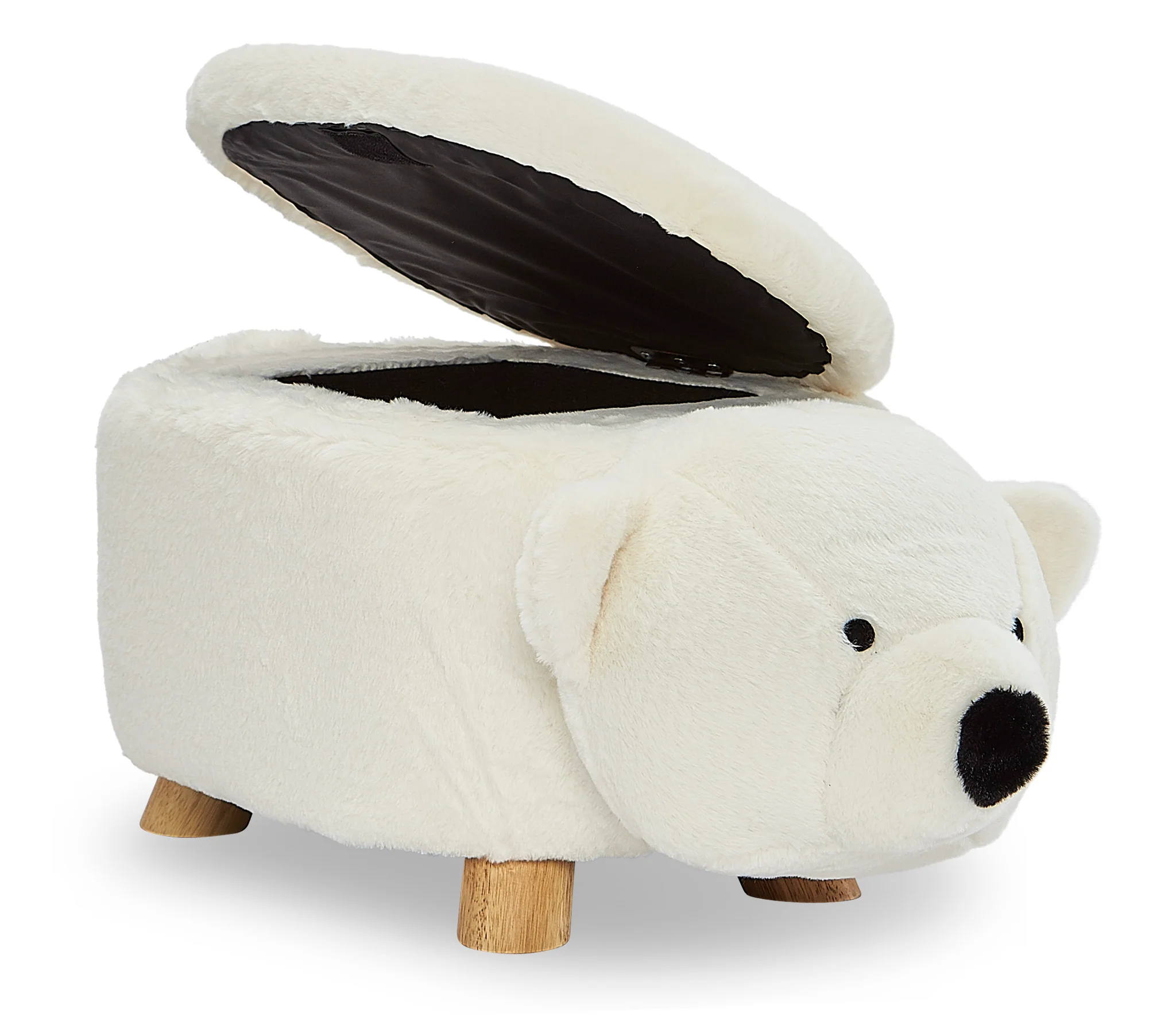 Polar Bear Storage Ottoman - White - Image 5