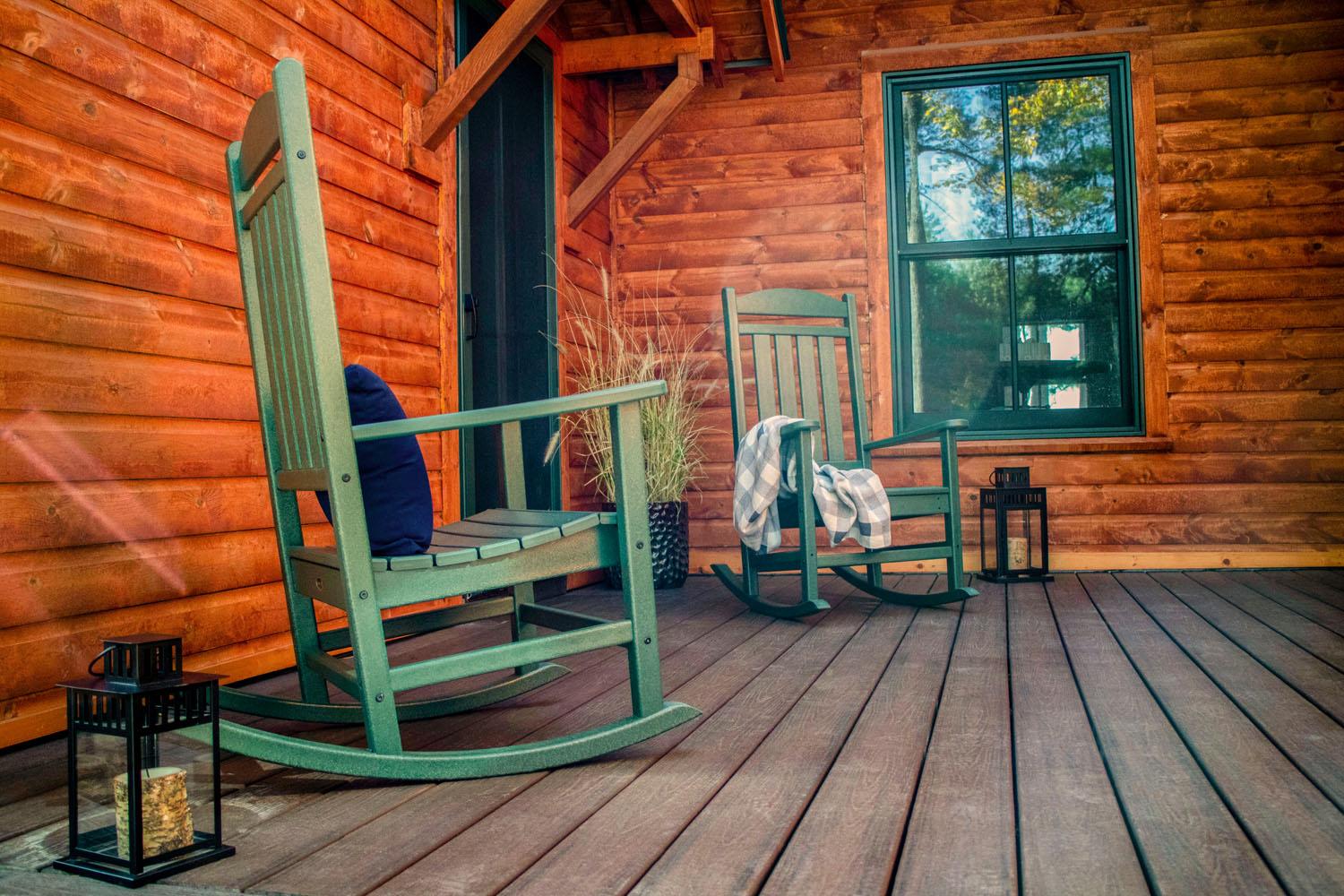 POLYWOOD® Presidential Rocking Chair - Green - Image 3