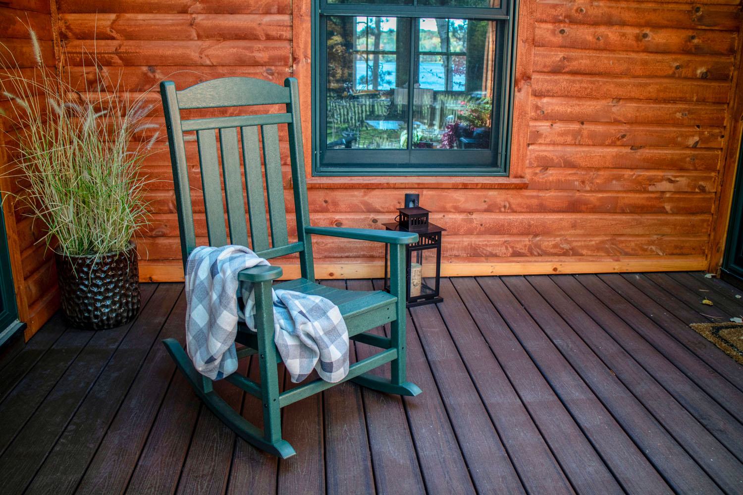 POLYWOOD® Presidential Rocking Chair - Green - Image 6