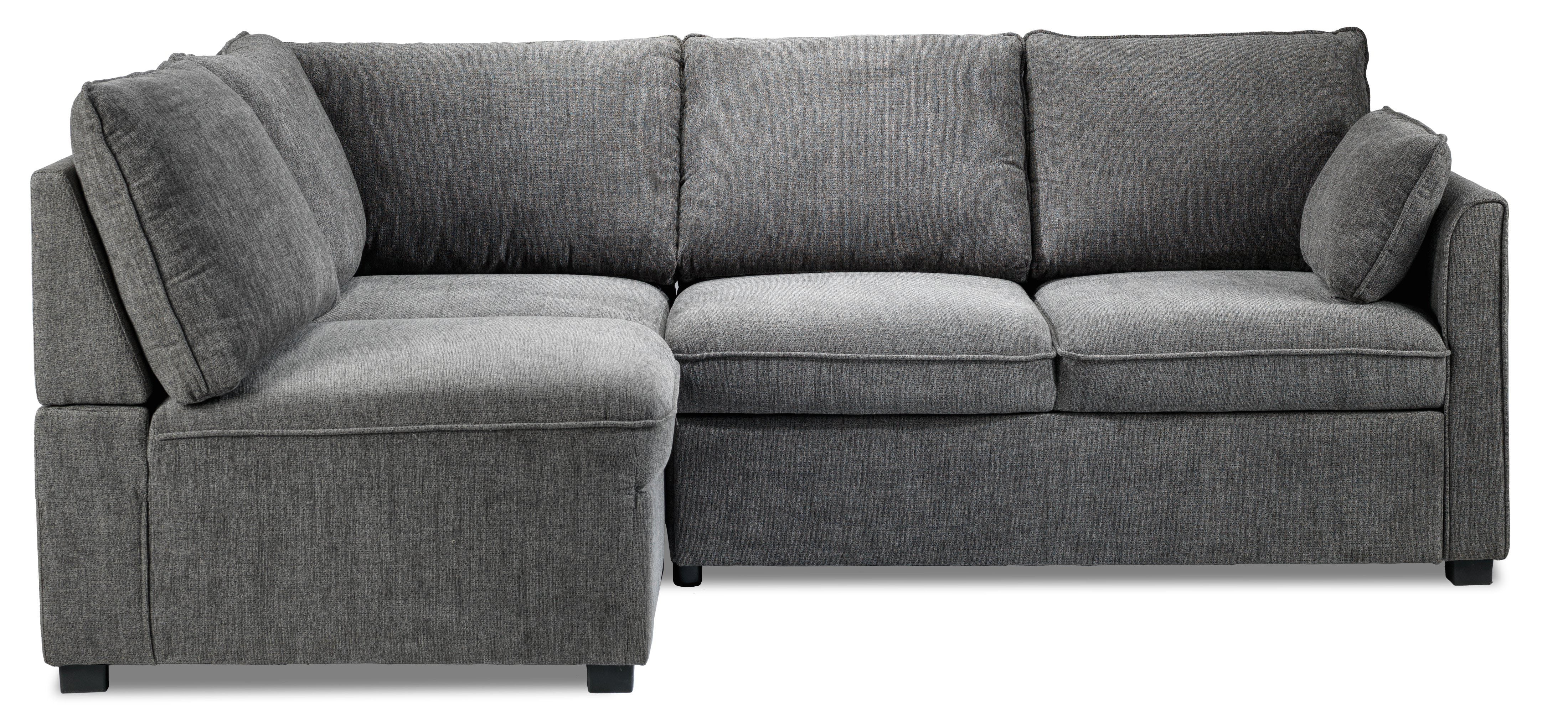 Portland 3-Piece Sectional with Right-Facing Pop-Up Bed - Grey - Image 12