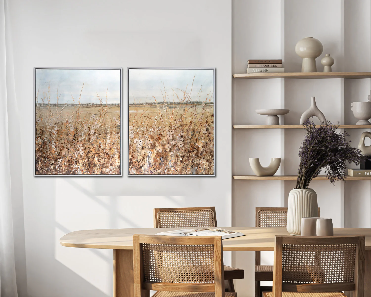 Prairie Whispers II Wall Art - Blue/Natural - 30 X 24 - Image 2