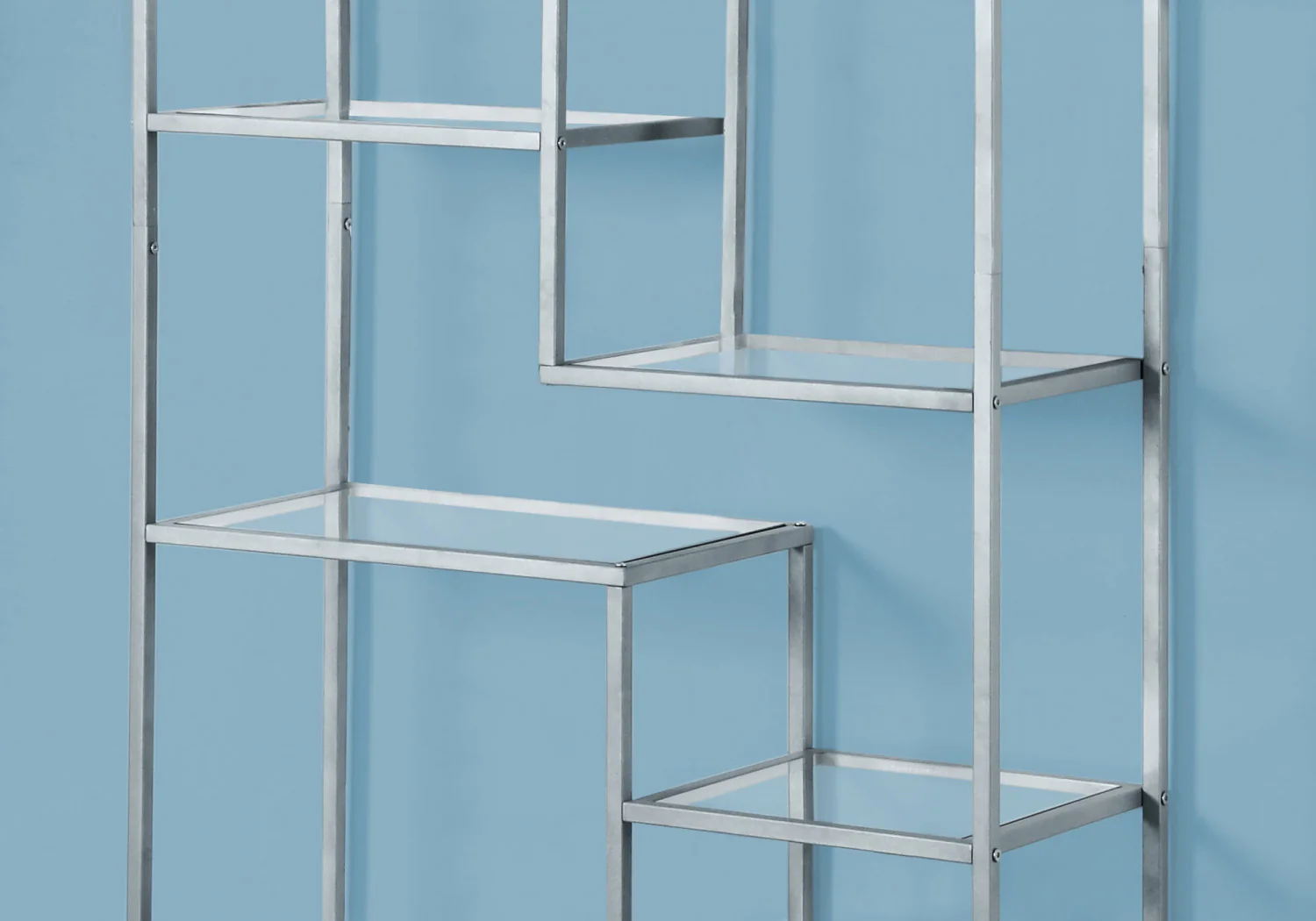 Quin Bookcase - Silver - Image 5