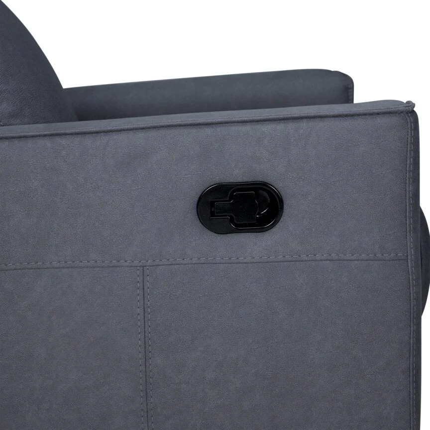 Raguso Recliner - Pewter - Image 6