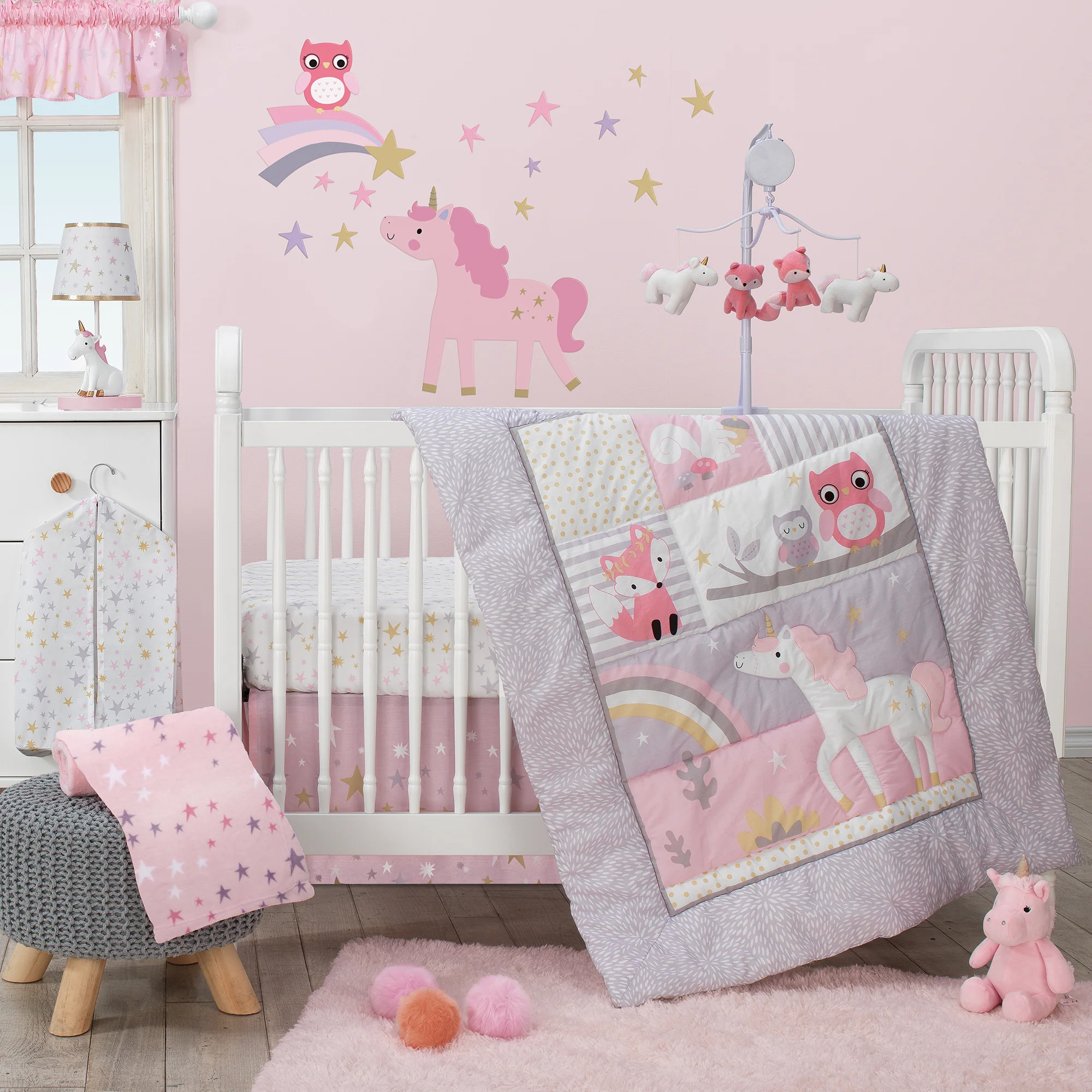 Rainbow Unicorn Changing Pad Cover - Image 4