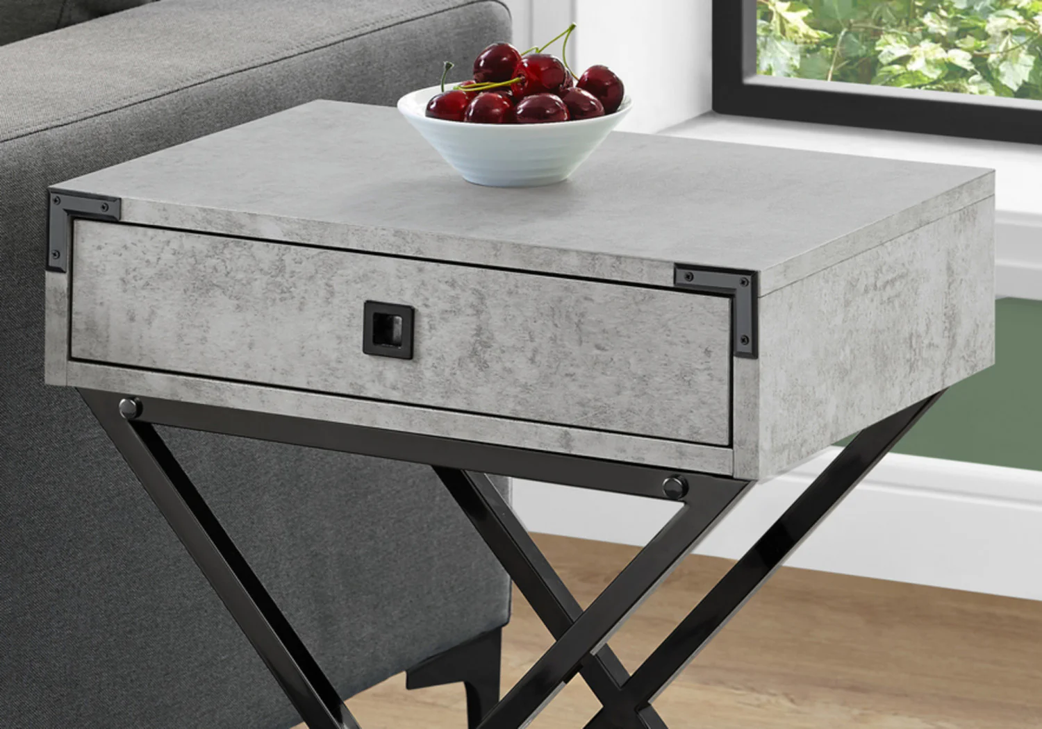 Rane Side Table - Grey - Image 5