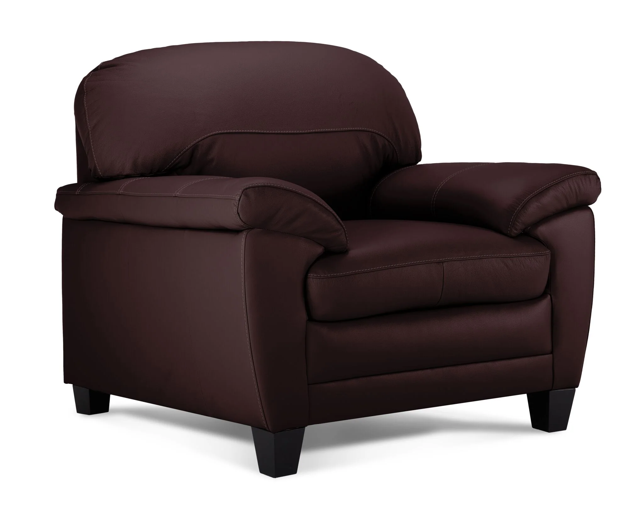 Raphael Leather Chair - Mocha - Image 2