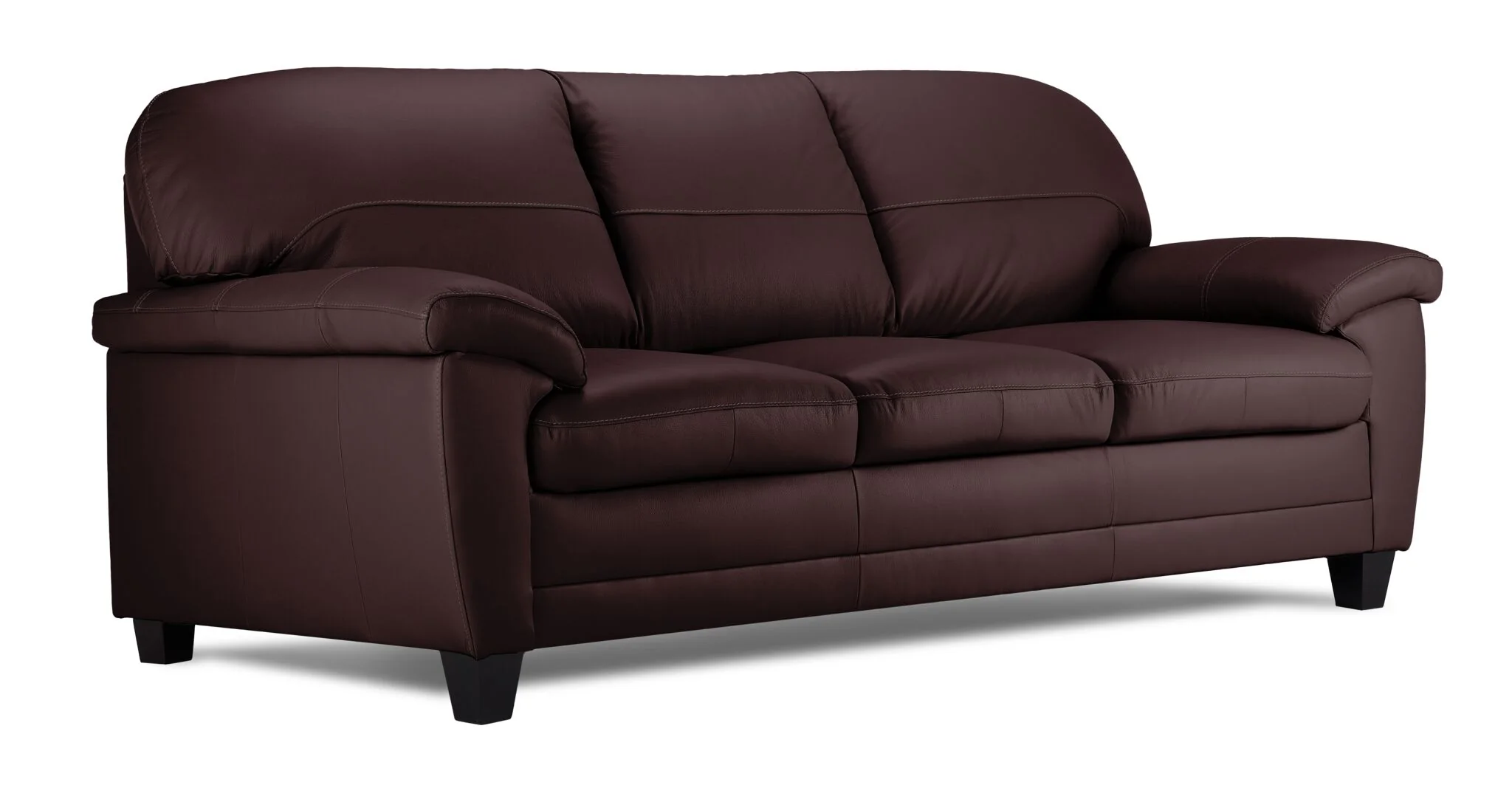 Raphael Leather Sofa and Loveseat Set - Mocha - Image 2
