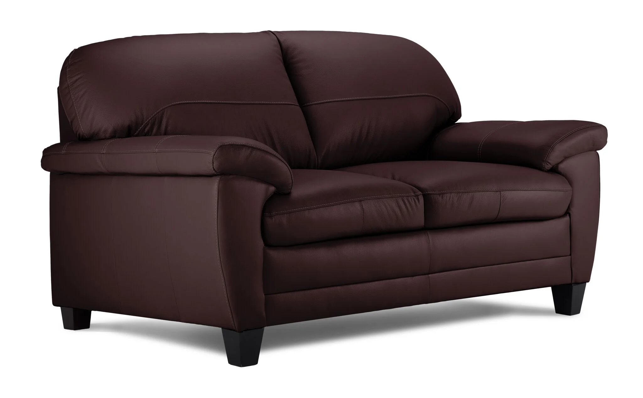 Raphael Leather Sofa, Loveseat and Chair Set - Mocha - Image 3