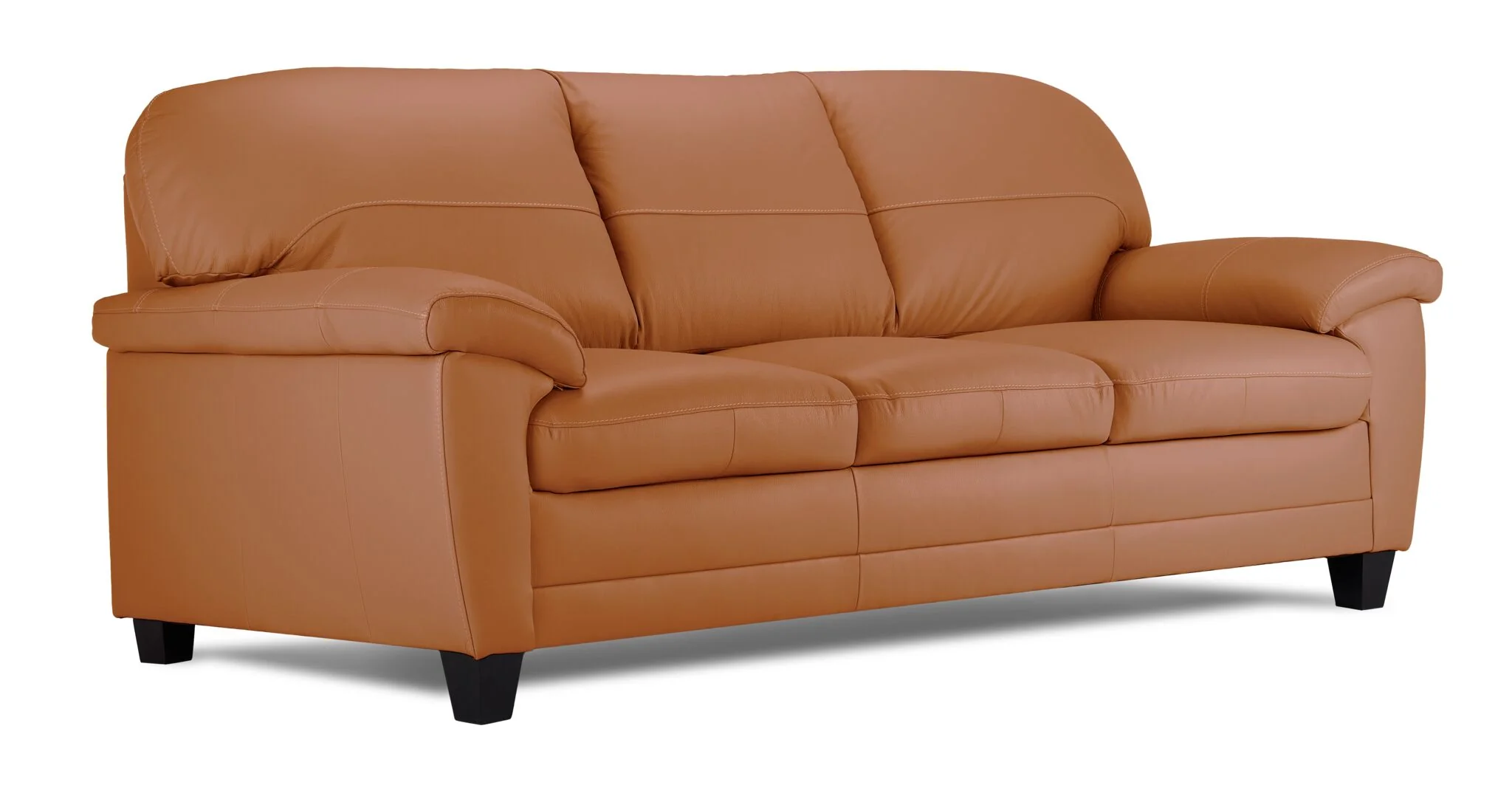 Raphael Leather Sofa - Saddle - Image 2