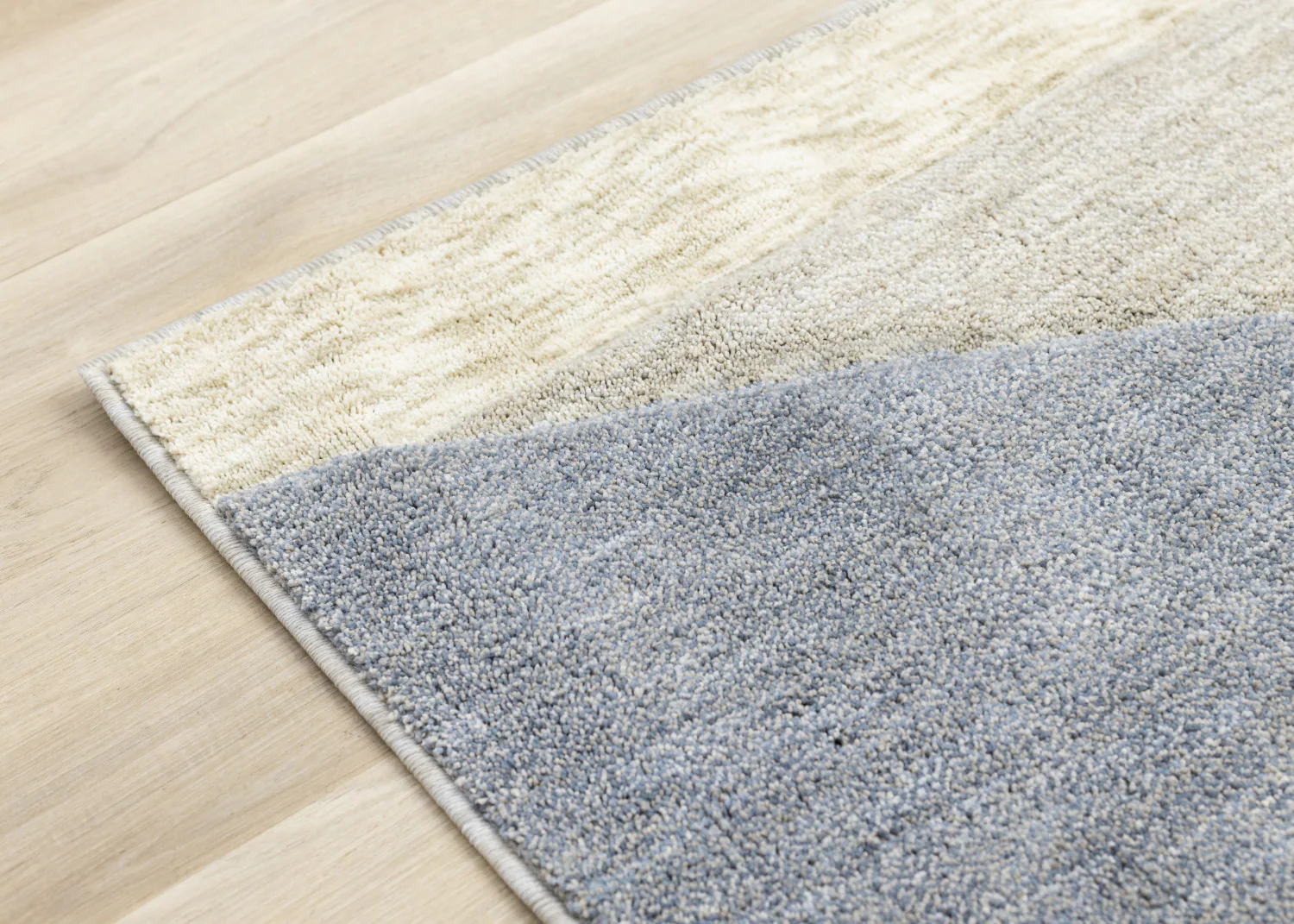 Recycled Polyester Modern Teardrop Area Rug - 5' X 8' - Blue/Grey - Image 11