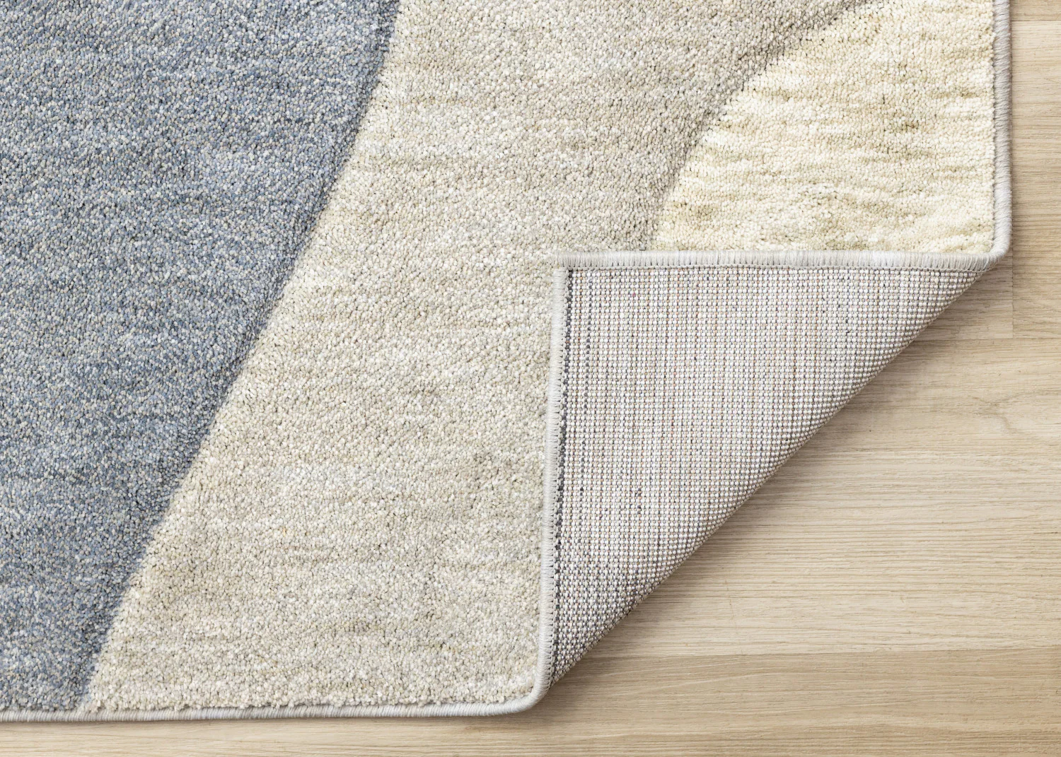 Recycled Polyester Modern Teardrop Area Rug - 5' X 8' - Blue/Grey - Image 6