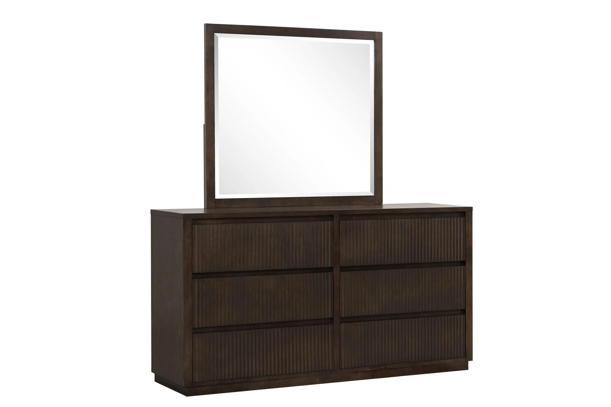 Reed Mirror - Dark Walnut - Image 2