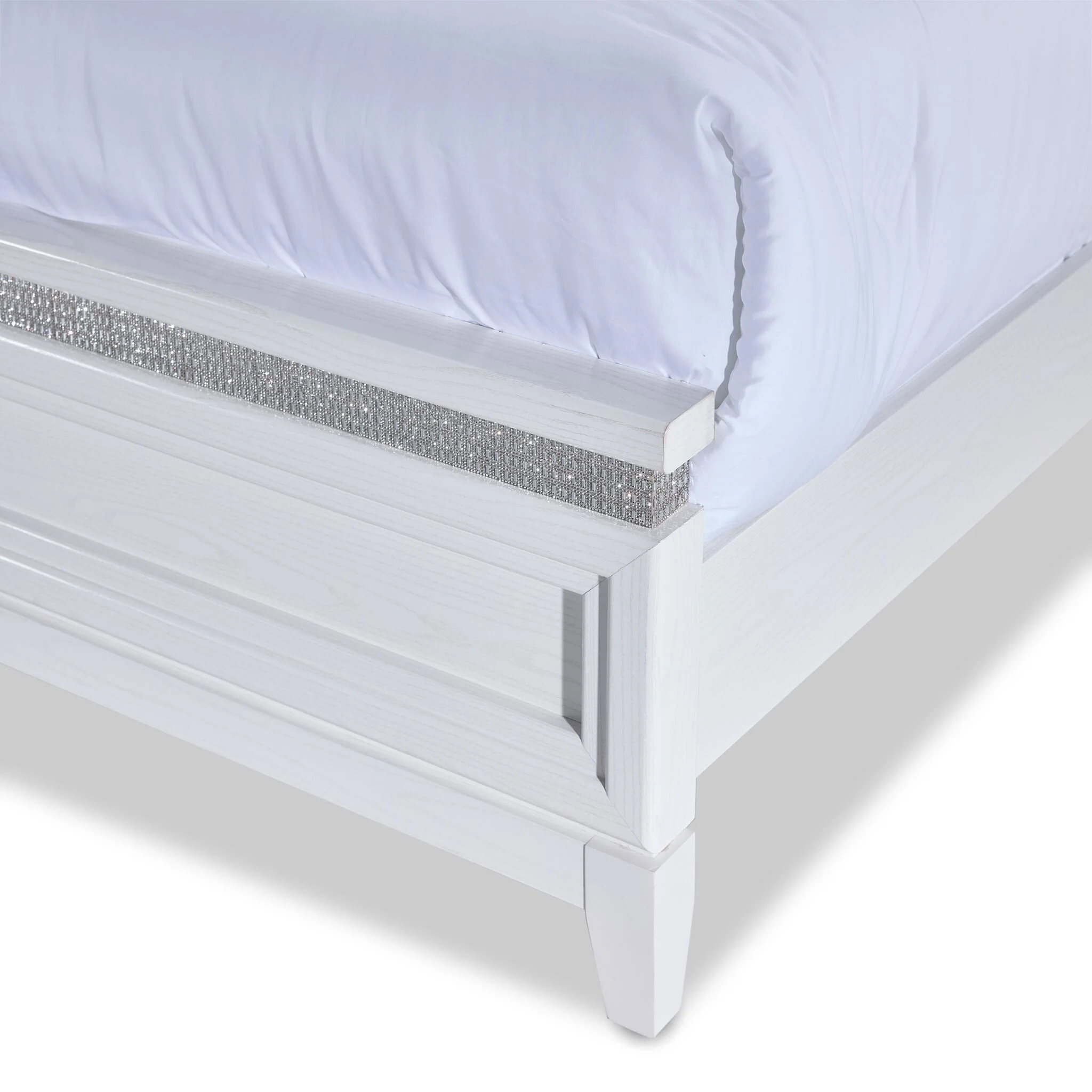 Reflections 3 - Piece King Bed - White - Image 6