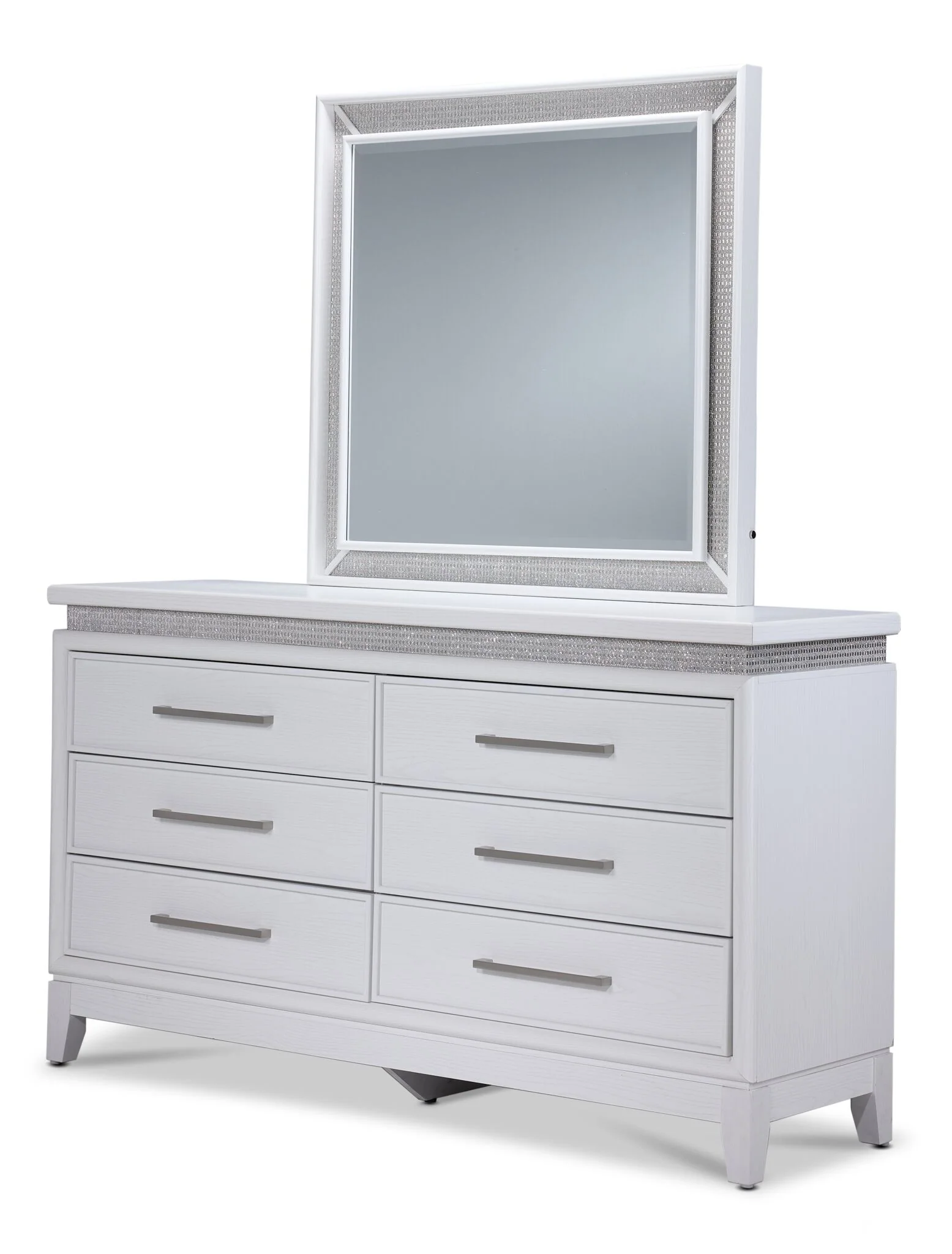 Reflections 6 - Piece King Bedroom Package - White - Image 4