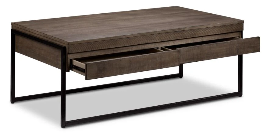 Regent 50" Coffee Table - Grey - Image 3