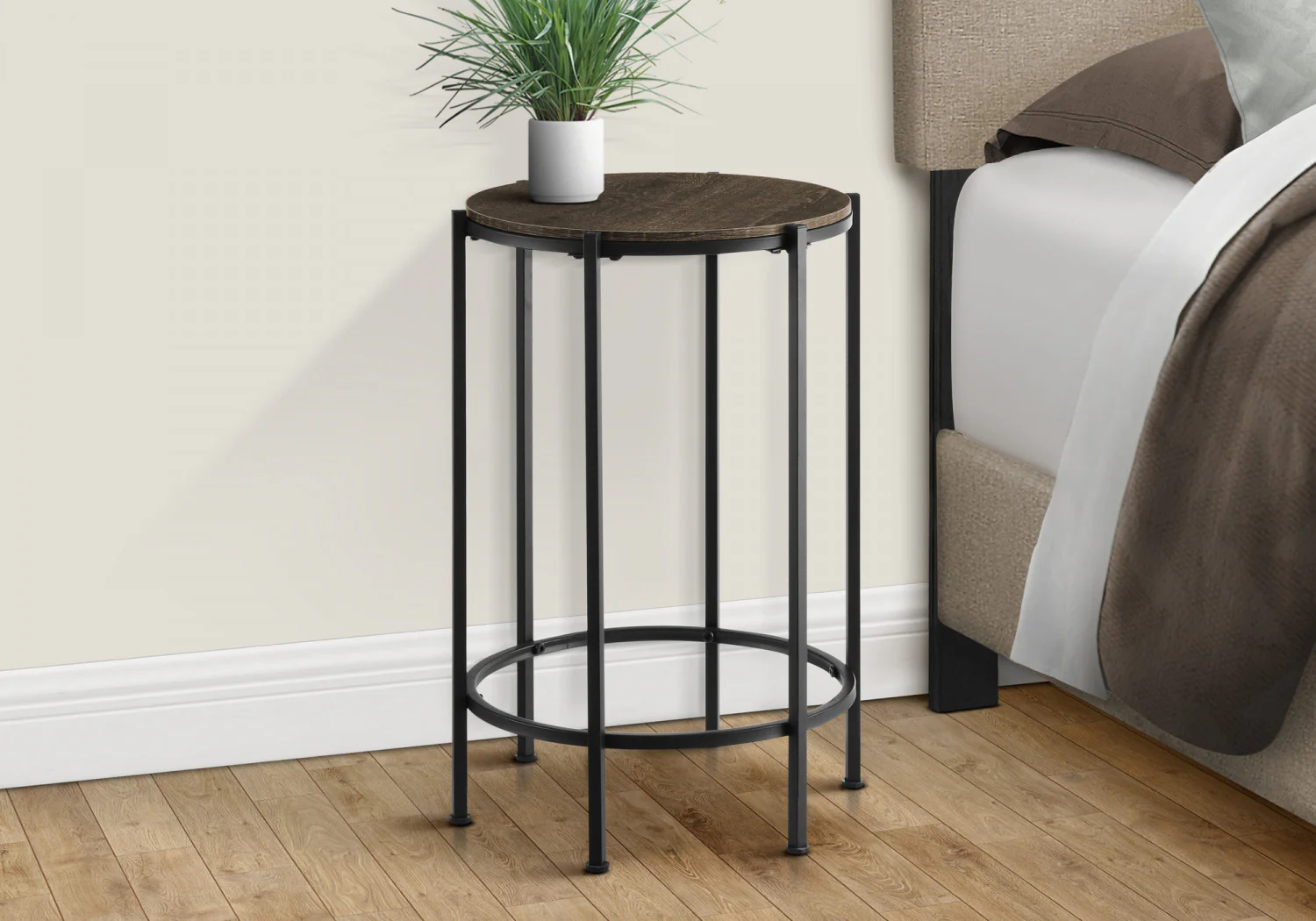 Remi Side Table - Black/Brown - Image 5