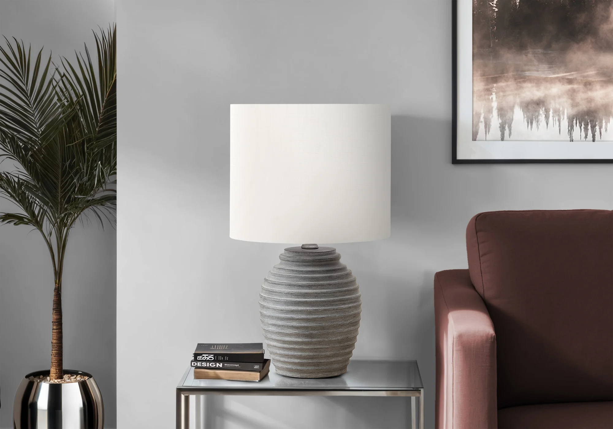 Revyn Table Lamp - Grey - Image 2