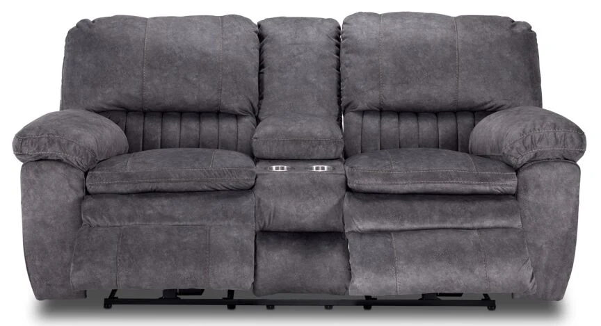 Reyes Power Reclining Loveseat - Grey - Image 4