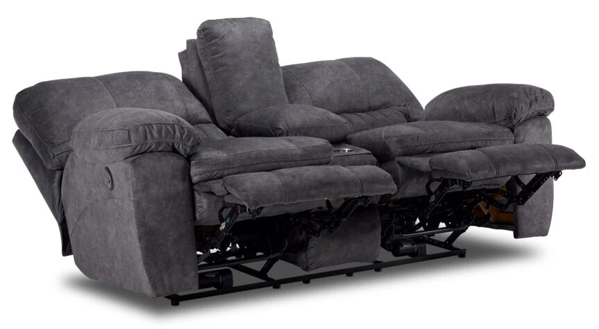 Reyes Power Reclining Loveseat - Grey - Image 5