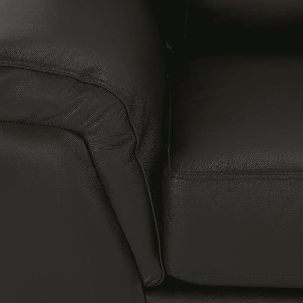 Reynolds Leather Chair - Dark Grey - Image 3