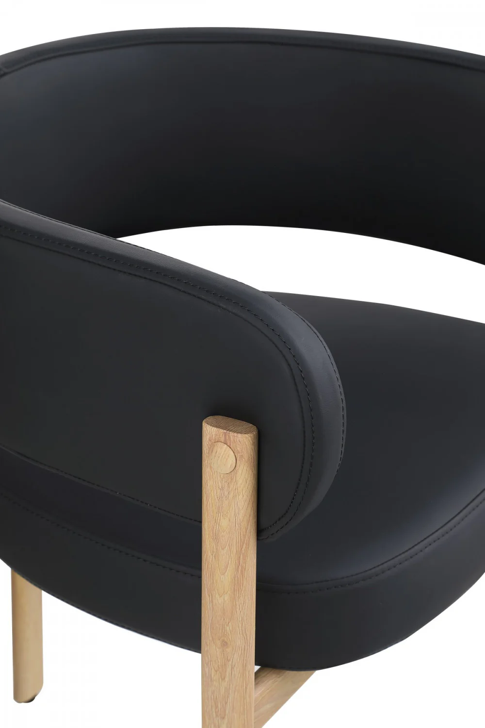 Rhett Dining Chair - Black/Oak - Set of Two - Image 7