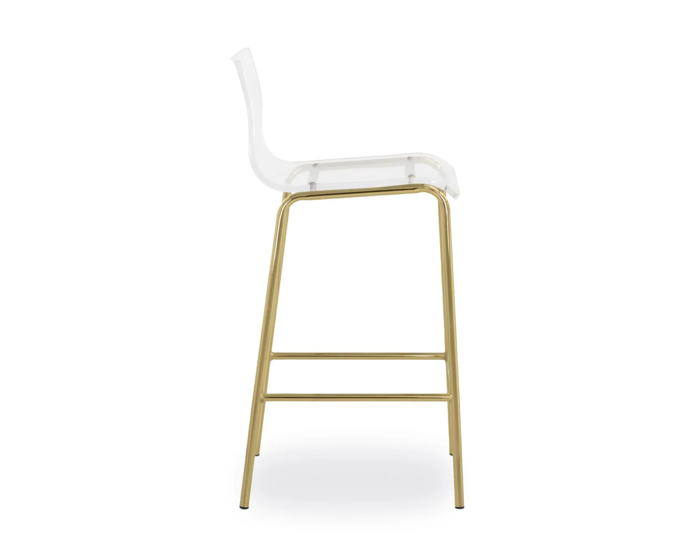 Ria Bar Height Stool - Clear, Gold - Image 2