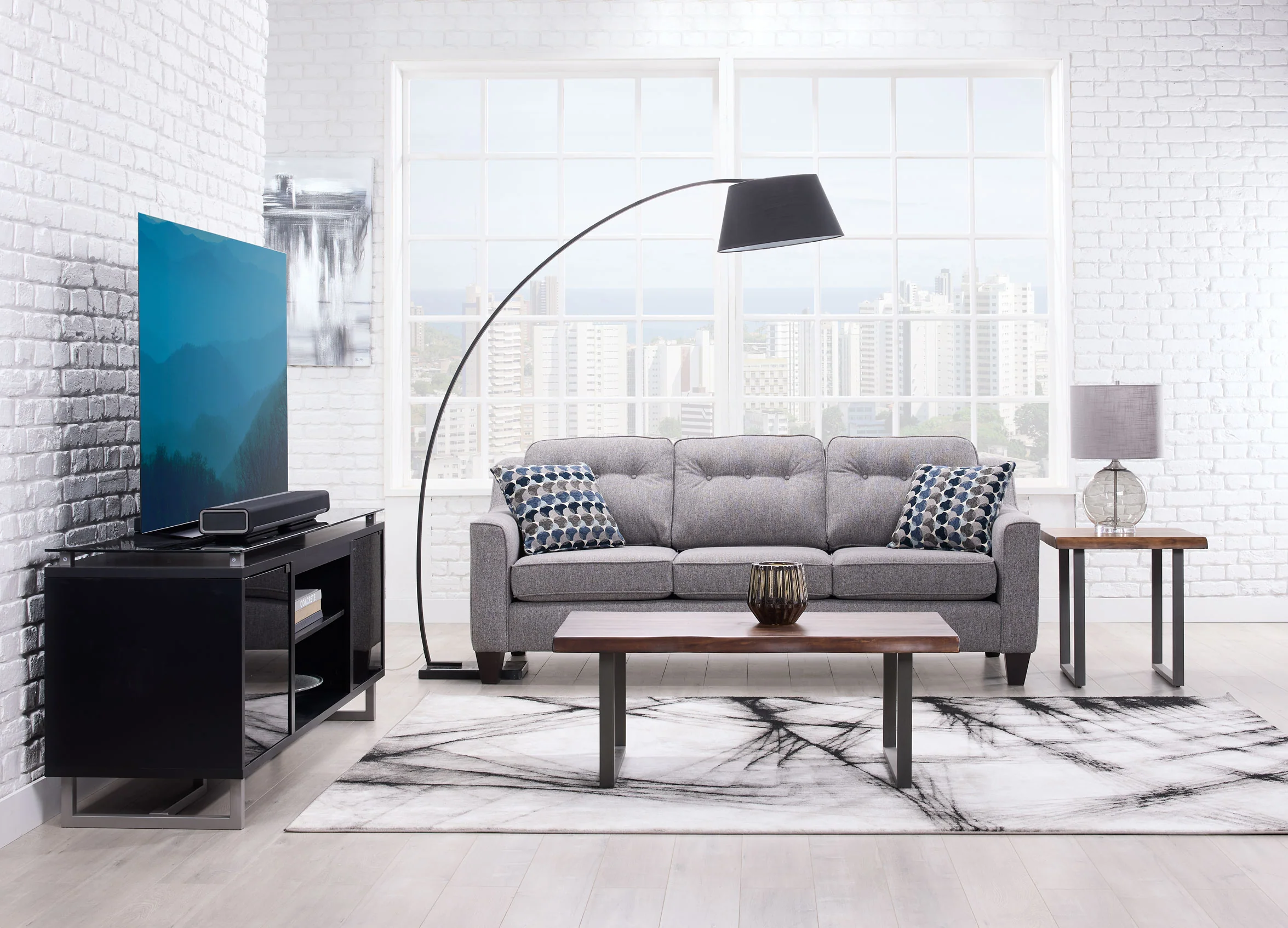 Rockford Sofa - Grey - Image 3