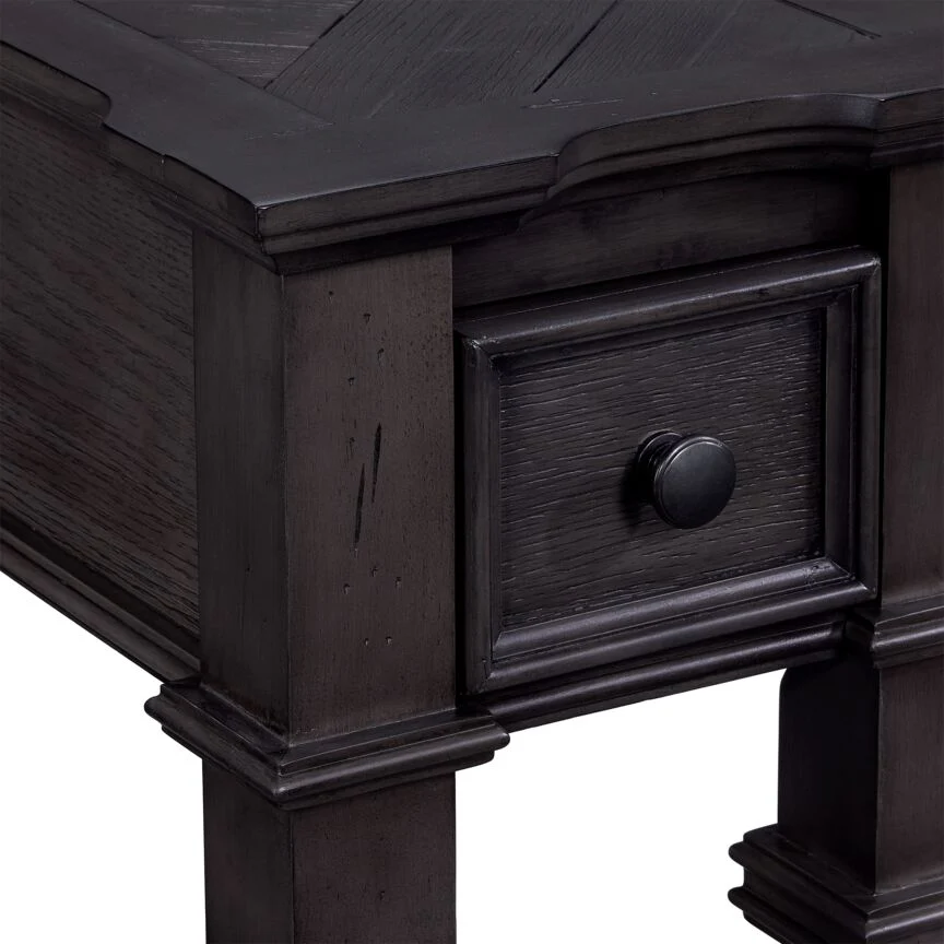 Roman 22" Chairside Table - Grey - Image 5