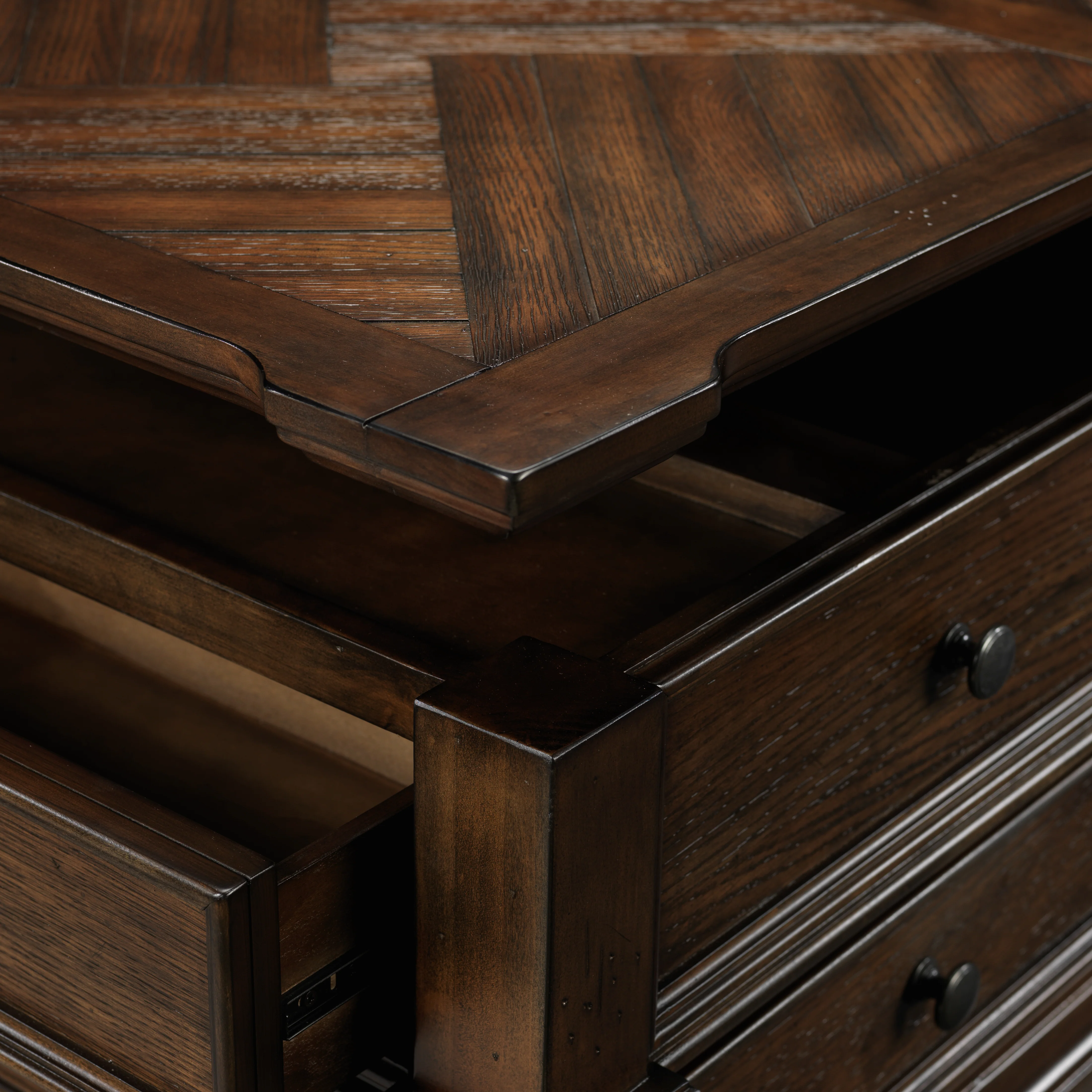 Roman 48" Lift-Top Coffee Table - Walnut - Image 4