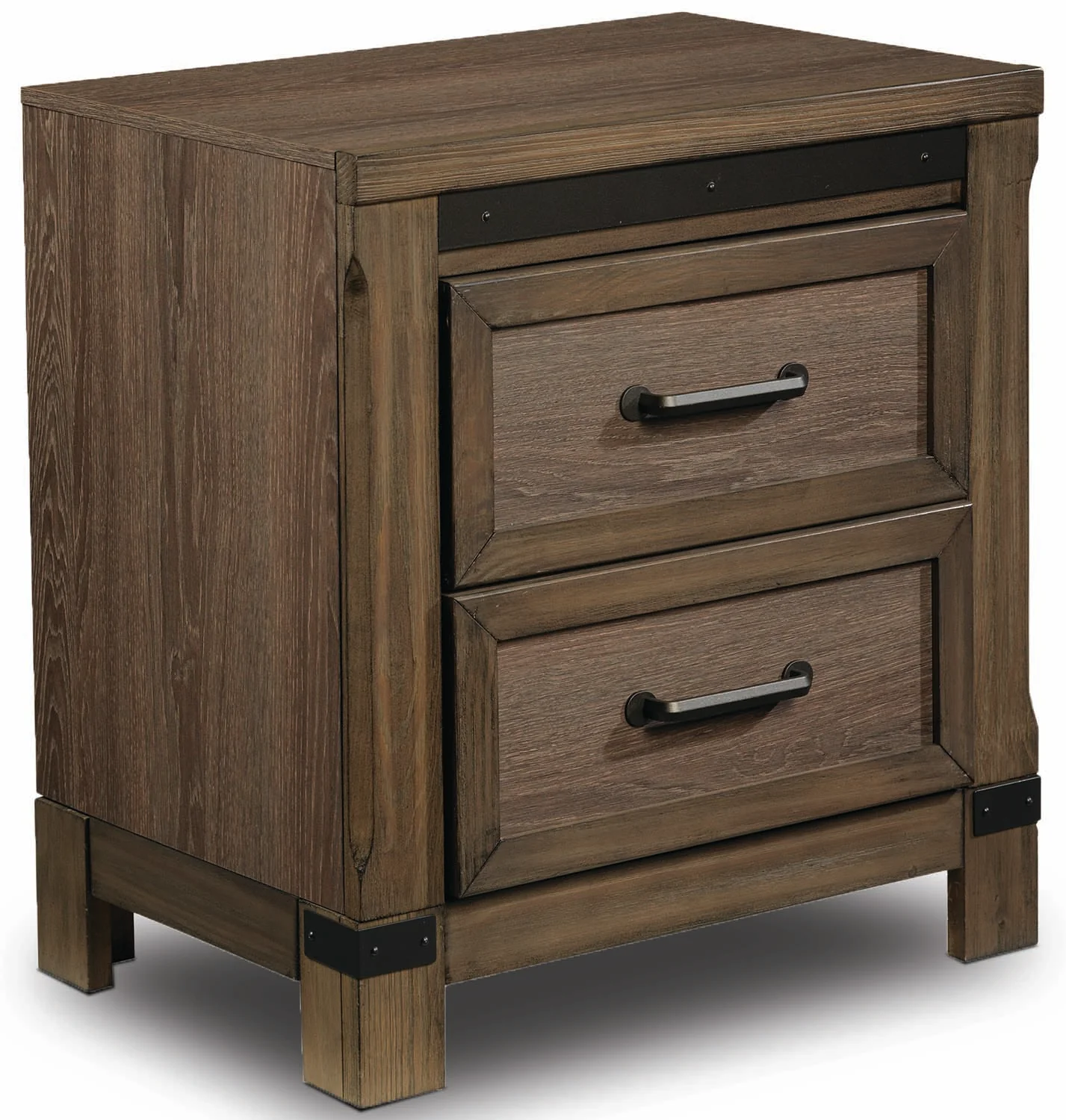Rossco 5-Piece King Storage Bedroom Package - Rustic Oak - Image 3
