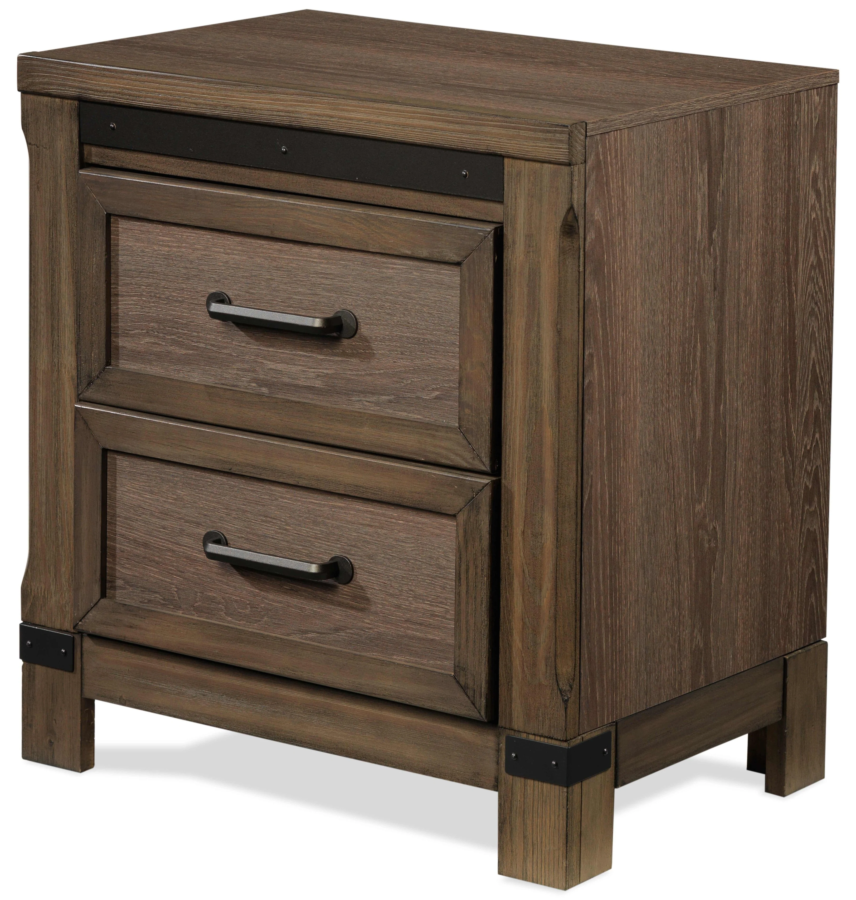 Rossco 6-Piece King Storage Bedroom Package - Rustic Oak - Image 3